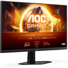 AOC Gaming 24G4XE 24" FHD Monitor – 180Hz, IPS, 1ms, FreeSync/G-Sync, HDR10, Speakers