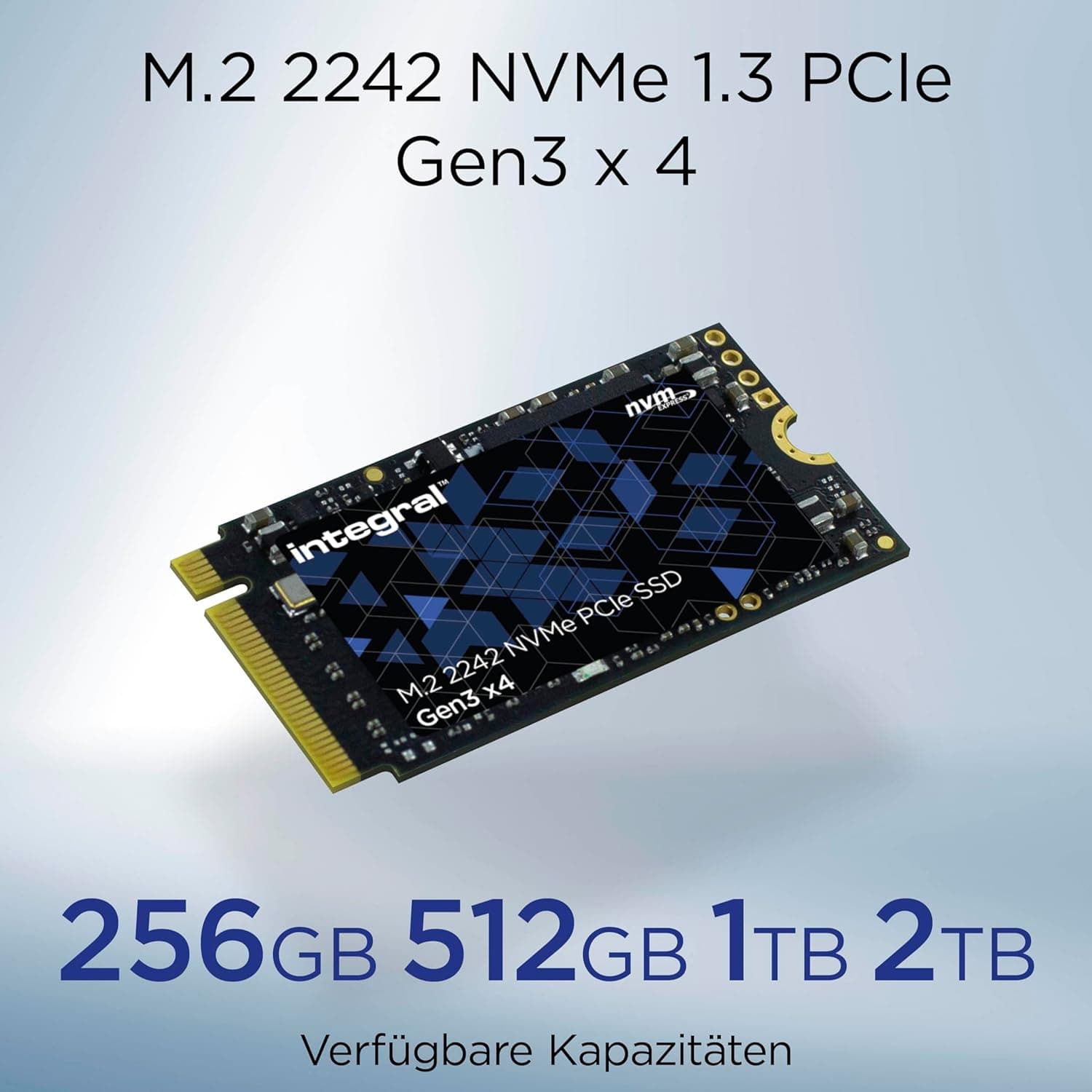 Buy Integral,Integral 512GB M.2 NVMe 2242 PCIe Gen3 x4 SSD – READ speed up to 3300MB/s, WRITE speed up to 2700MB/s – Internal Solid State Drive. PC, NUC, Ultra-thin laptop and tablet compatible - Gadcet UK | UK | London | Scotland | Wales| Near Me | Cheap | Pay In 3 | RAM