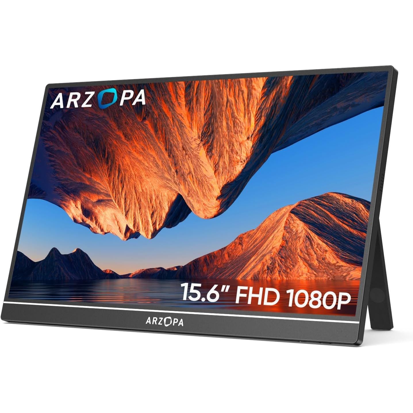 Buy ARZOPA,ARZOPA Portable Monitor – 15.6" FHD 1920×1080 IPS Display with Kickstand - Gadcet UK | UK | London | Scotland | Wales| Near Me | Cheap | Pay In 3 | Computer Monitors