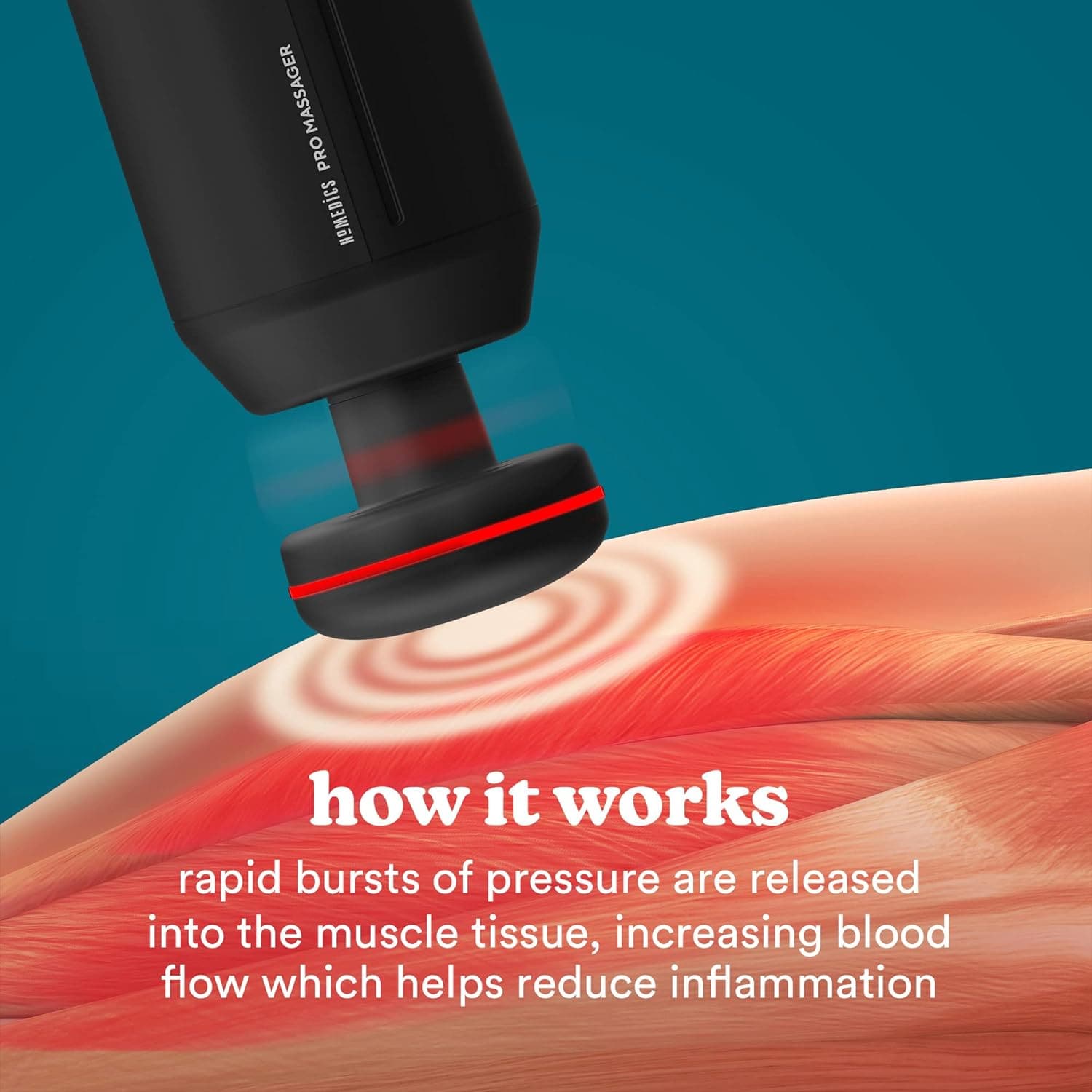Buy Homedics,HoMedics Pro Power Handheld Physiotherapy Massager Gun Rechargeable - Black - Gadcet UK | UK | London | Scotland | Wales| Ireland | Near Me | Cheap | Pay In 3 | Health & Beauty