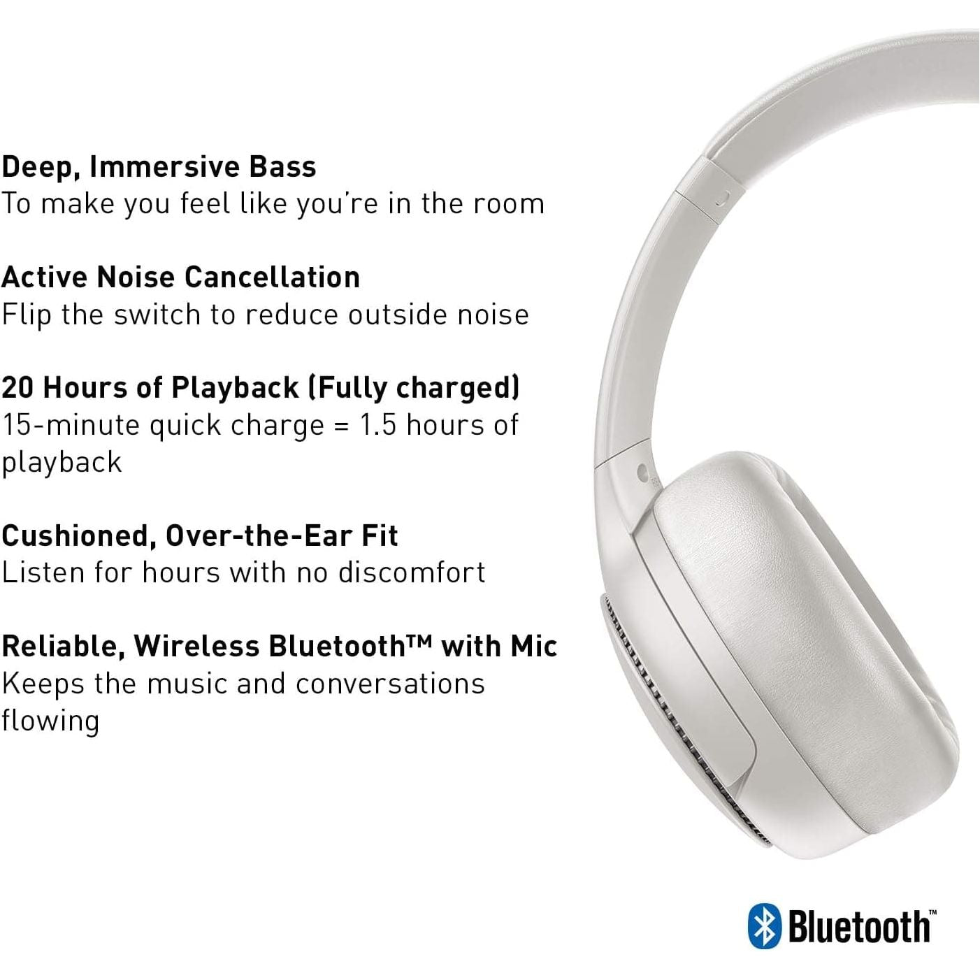 Buy Panasonic,Panasonic RB-M700BE-C - Deep Bass Wireless Overhead Headphones with Active Noise Cancelling - Cream - Gadcet UK | UK | London | Scotland | Wales| Ireland | Near Me | Cheap | Pay In 3 | Headphones