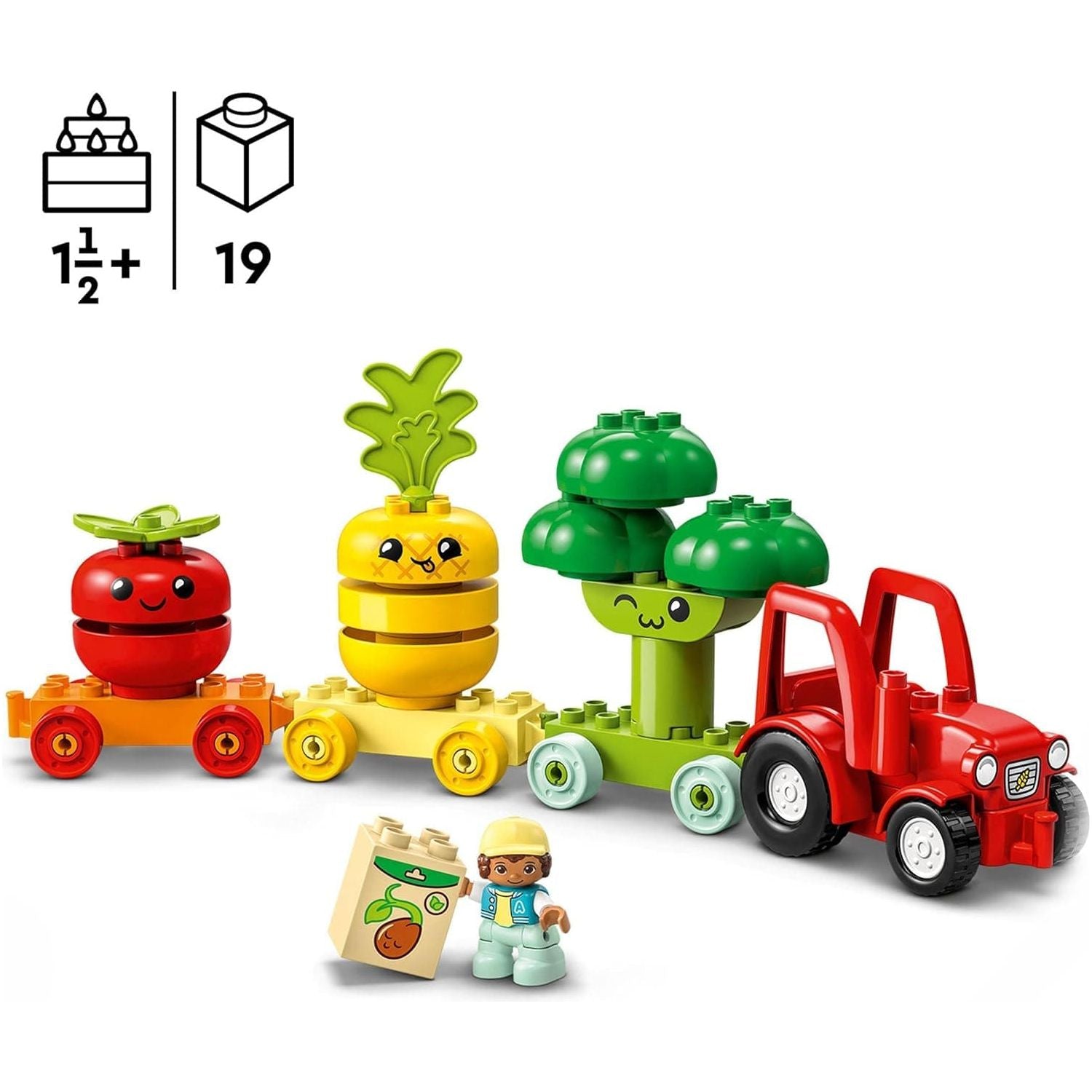 Buy LEGO,LEGO 10982 DUPLO My First Fruit and Vegetable Tractor Toy, Stacking and Colour Sorting Toys for Babies and Toddlers aged 1 .5-3 Years Old, Educational Early Learning Set - Gadcet UK | UK | London | Scotland | Wales| Ireland | Near Me | Cheap | Pay In 3 | Toys