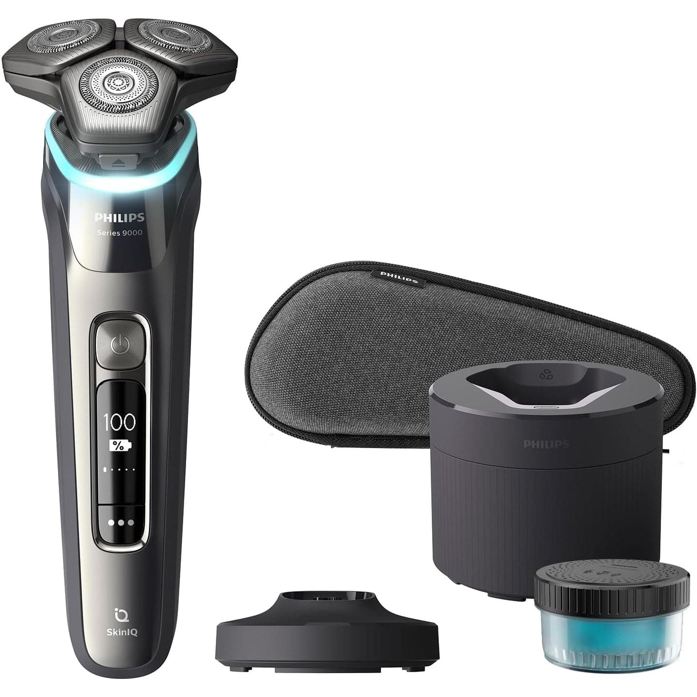 Buy Philips,Philips UK Kitchen and Home Shaver Series 9000 with Skin IQ Technology, Wet & Dry Electric Shaver with Pressure Guard Sensor, Dual Steel Precision Blades on 360-D Flexing heads, S9987/55 - Gadcet UK | UK | London | Scotland | Wales| Ireland | Near Me | Cheap | Pay In 3 | Hair Clippers & Trimmers