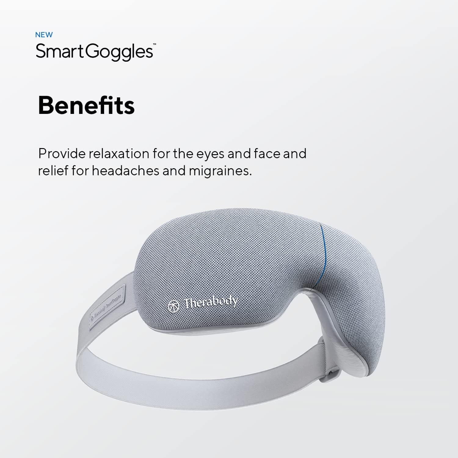 Buy Therabody,Therabody SmartGoggles Biometric Heated Eye Mask & Facial Massager Device - Bluetooth Sleep Mask Goggles with 3 Custom Modes for Stress Relief, Anxiety Relief, Tension Headache Relief & Improved Sleep - Gadcet | UK | London | Scotland | Wales| Near Me | Cheap | Pay In 3 | Eye Masks
