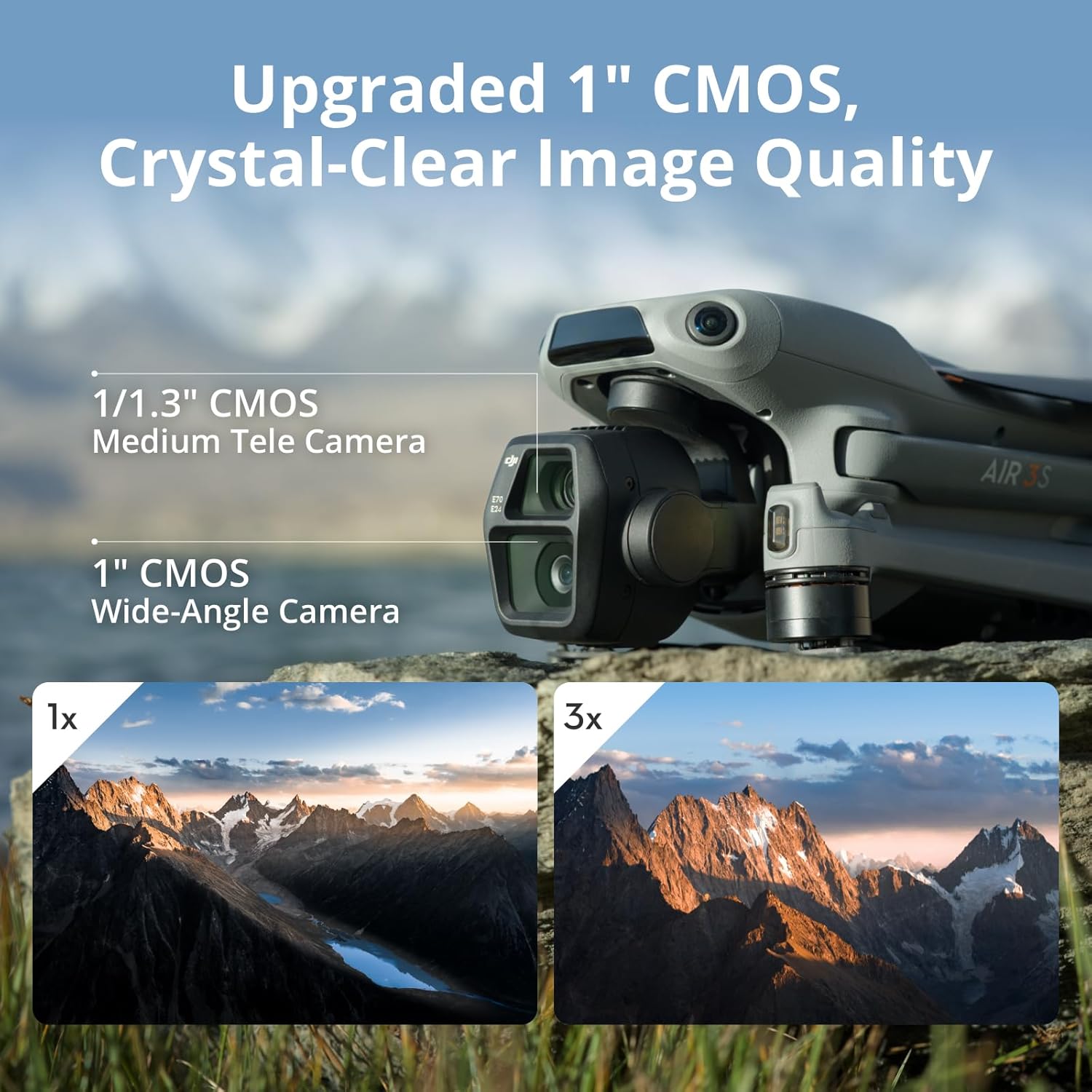 Buy DJI,DJI Air 3S Fly More Combo (RC 2 Controller) – Dual-Camera Aerial Suite – Grey - Gadcet UK | UK | London | Scotland | Wales| Near Me | Cheap | Pay In 3 | Drone Video Cameras