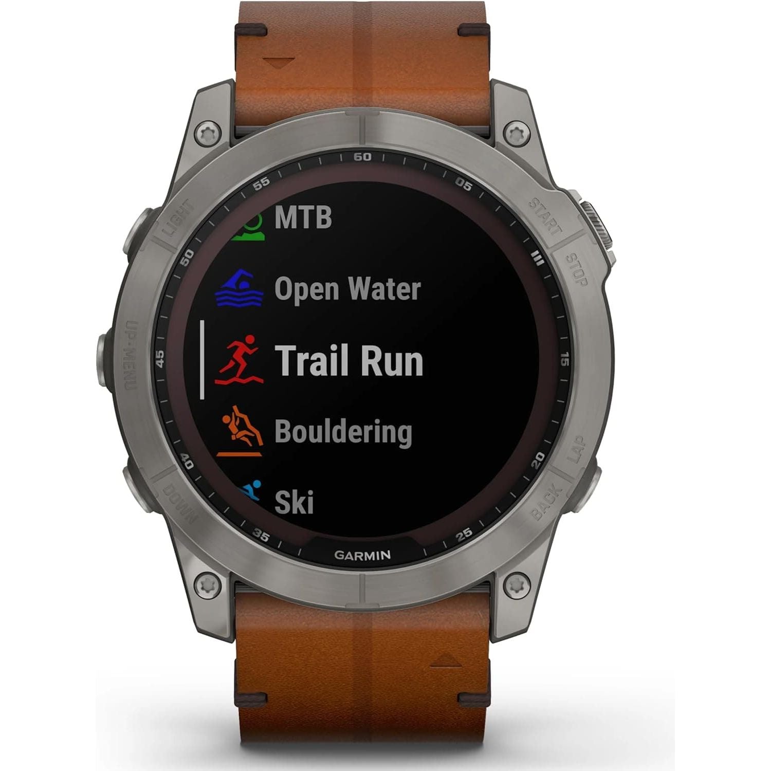 Buy Garmin,Garmin Fenix® 7X Sapphire Solar Edition Titanium with Chestnut Graphite Band Smartwatch - Gadcet UK | UK | London | Scotland | Wales| Ireland | Near Me | Cheap | Pay In 3 | Watches