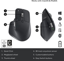 Buy Logitech,Logitech MX Master 3S - Wireless Performance Mouse with Ultra-fast Scrolling, Ergo, 8K DPI, Track on Glass, Quiet Clicks, USB-C, Bluetooth, Windows, Linux, Chrome - Grey - Gadcet.com | UK | London | Scotland | Wales| Ireland | Near Me | Cheap | Pay In 3 | Keyboard & Mouse