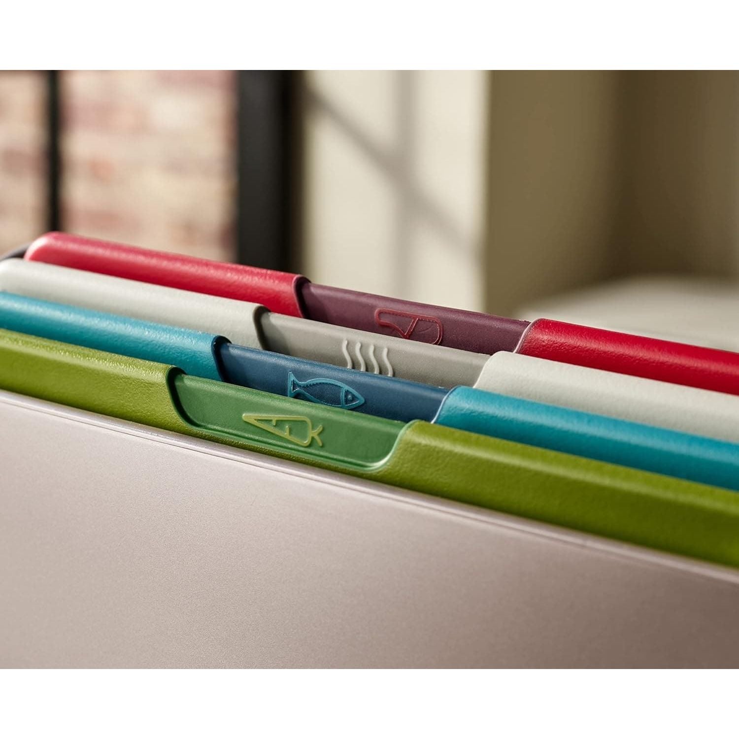 Buy Joseph Joseph,Joseph Joseph Folio Icon - 4-piece food specific, non-slip colour-coded Chopping Board Set with Storage Case, Regular- Multicolor - Gadcet UK | UK | London | Scotland | Wales| Near Me | Cheap | Pay In 3 | Chopping Boards