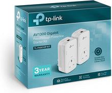 TP-Link,TP-Link 1-Port Gigabit Passthrough Powerline Starter Kit, Data Transfer Speed Up to 1300 Mbps, Ideal for HD Video Streaming and Online Gaming, No Configuration Required, UK Plug (TL-PA8010PKIT) - Gadcet.com