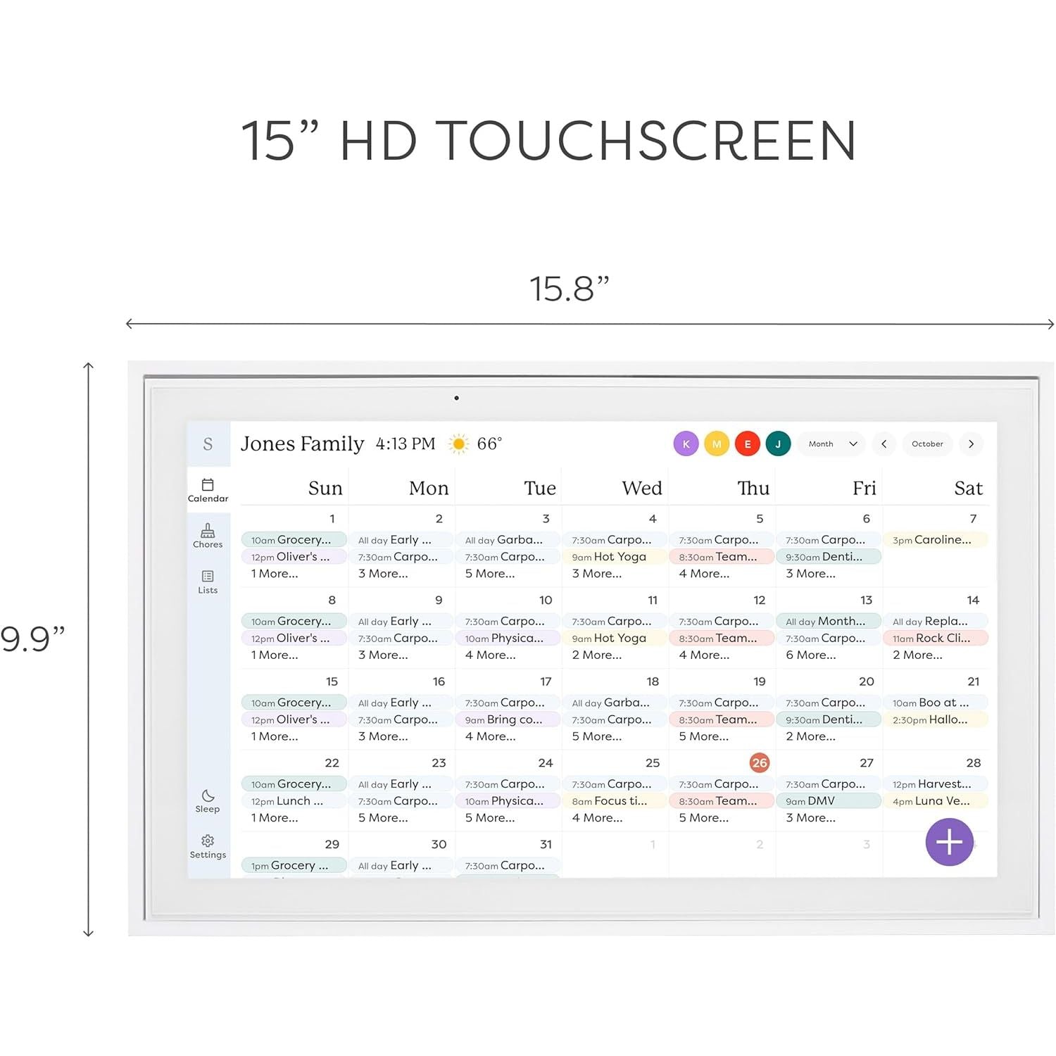 Buy Skylight,Skylight Calendar 15-inch Digital Calendar & Chore Chart – Smart Touchscreen Interactive Display - Gadcet UK | UK | London | Scotland | Wales| Near Me | Cheap | Pay In 3 | Desk Calendars