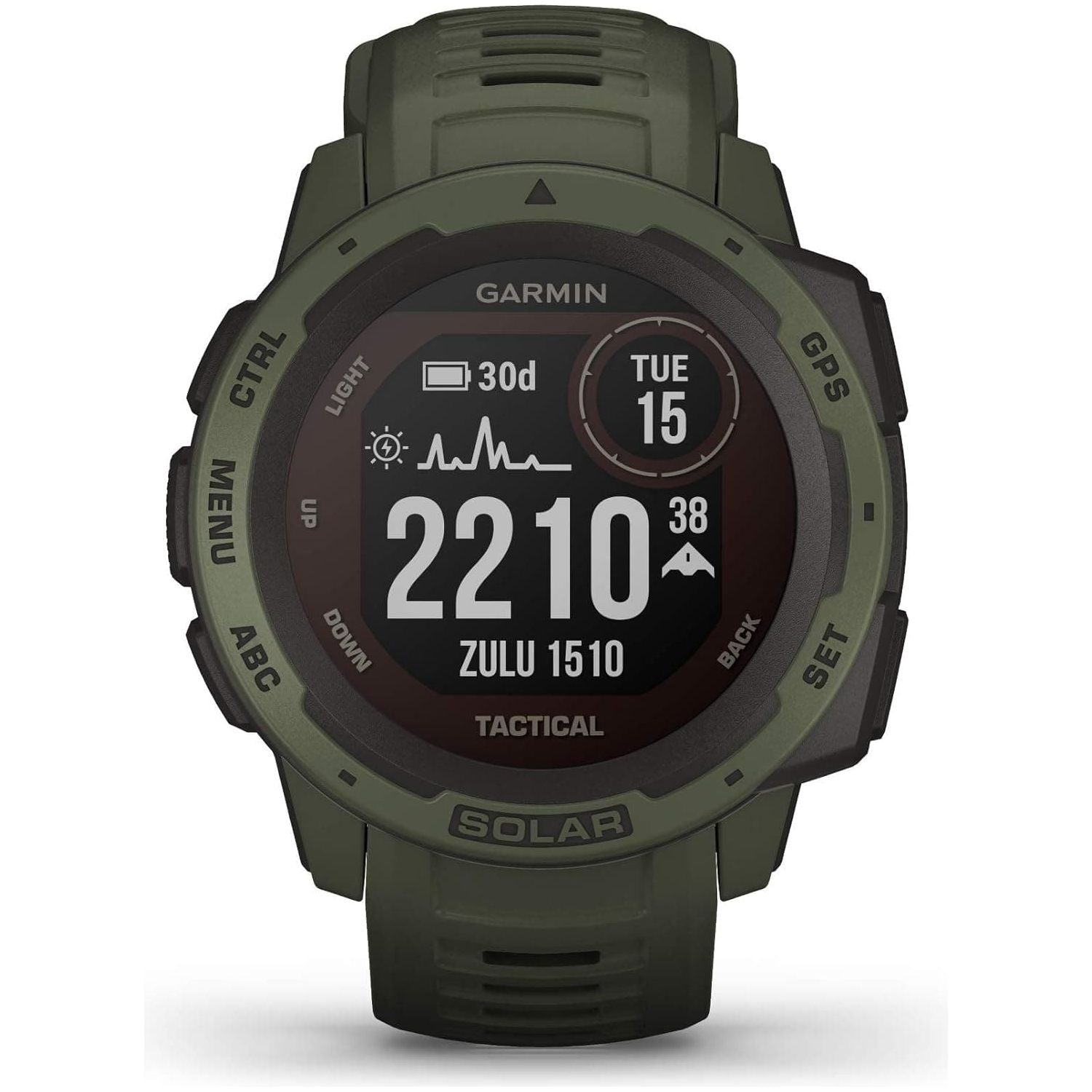 Buy Garmin,Garmin Instinct Solar Tactical, Solar-powered Rugged Outdoor Smartwatch with Tactical Features, Built-in Sports Apps and Health Monitoring - Moss Green - Gadcet UK | UK | London | Scotland | Wales| Ireland | Near Me | Cheap | Pay In 3 | Watches