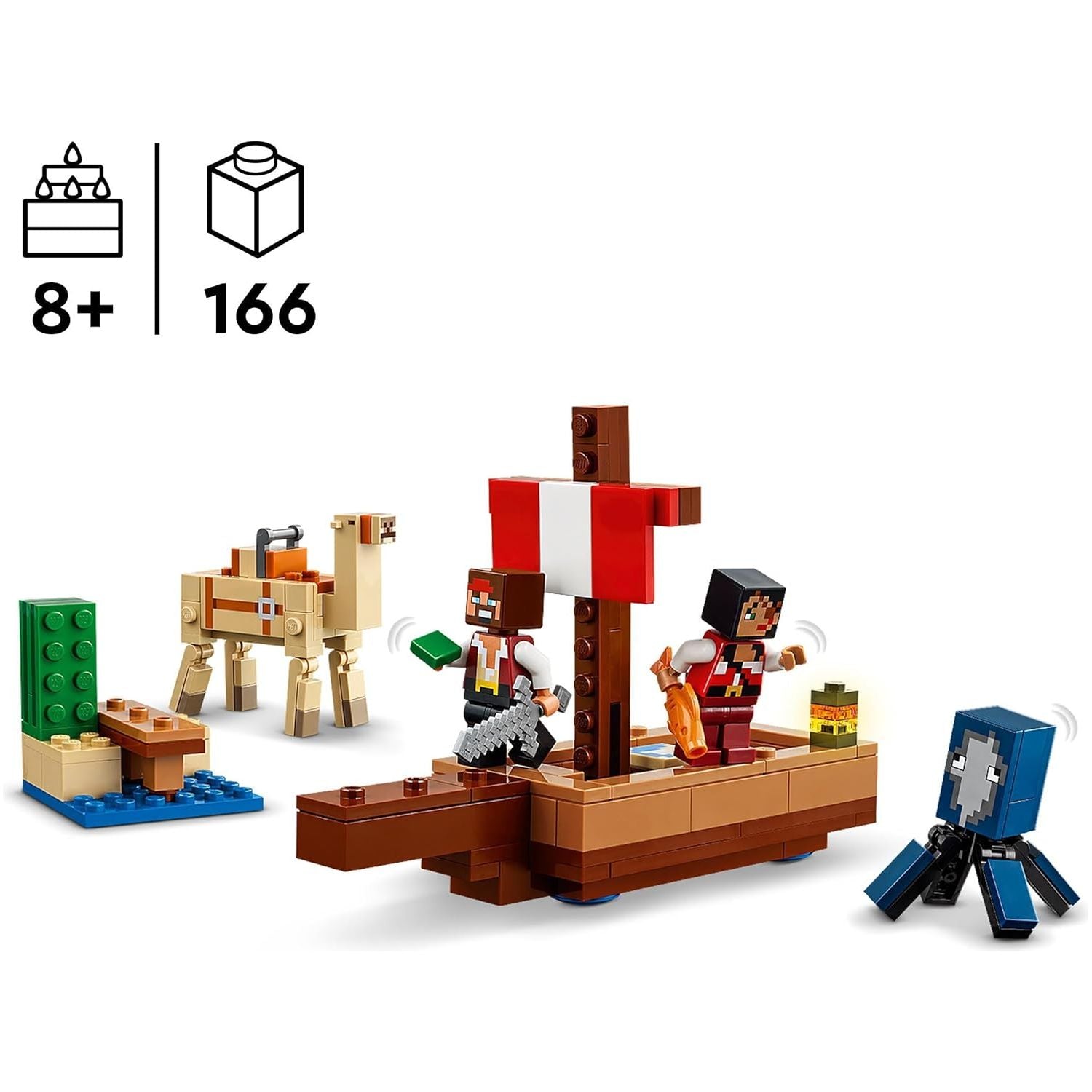 Buy LEGO,LEGO Minecraft The Pirate Ship Voyage Boat Toy Playset 21259 - Gadcet UK | UK | London | Scotland | Wales| Near Me | Cheap | Pay In 3 | Building Toys