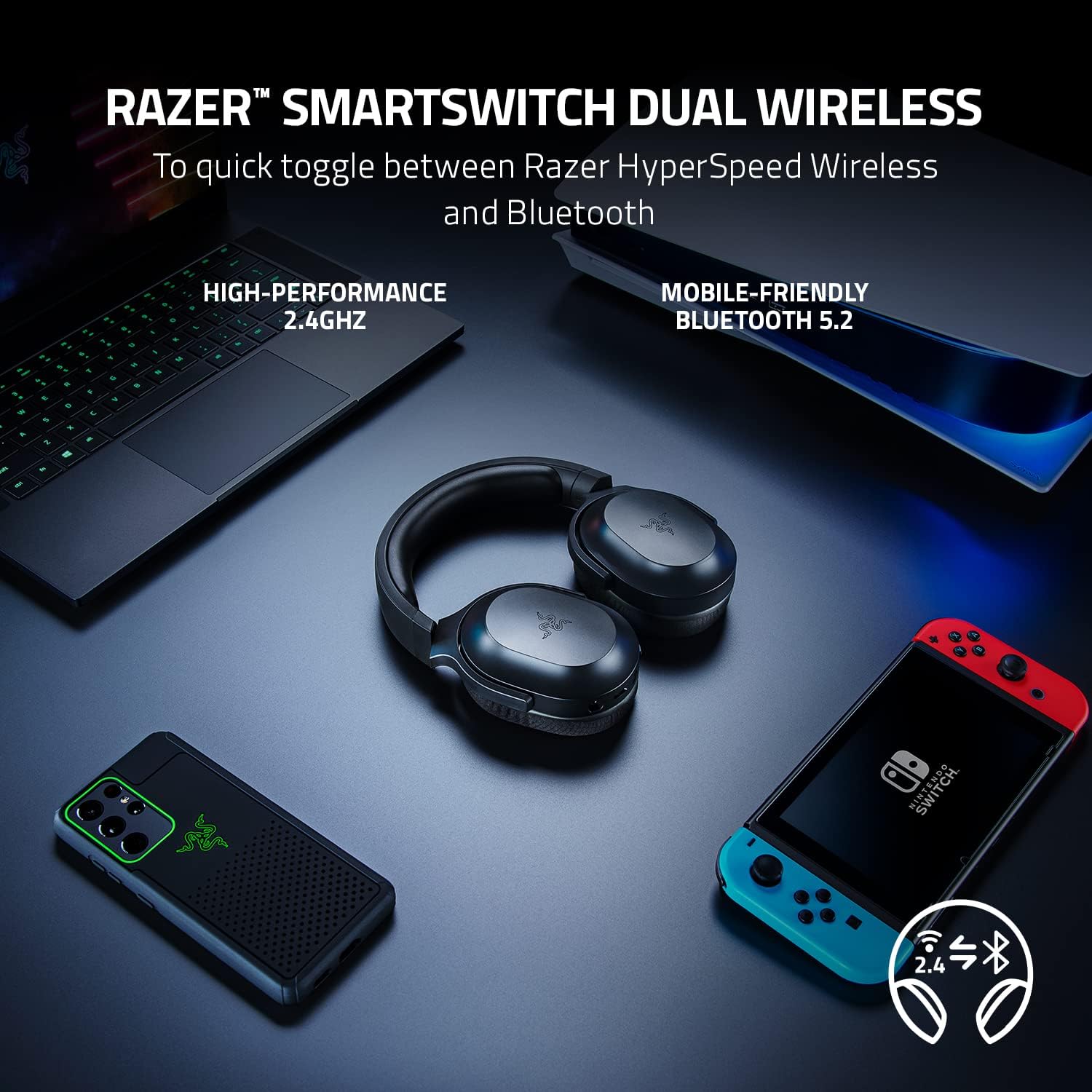 Buy Razer,Razer Barracuda X Wireless Multi-Platform Gaming and Mobile Headset – Black - Gadcet UK | UK | London | Scotland | Wales| Near Me | Cheap | Pay In 3 | Headphones & Headsets