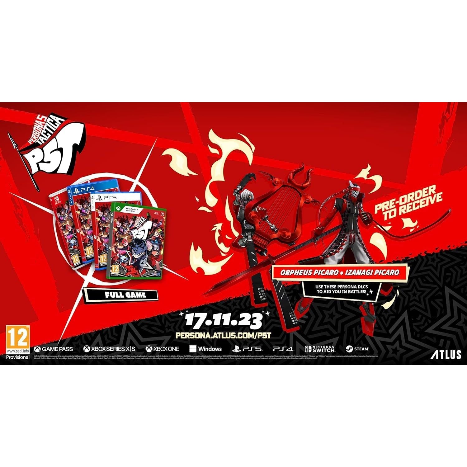 Buy Nintendo Switch,Persona 5 Tactica - Nintendo Switch - Gadcet UK | UK | London | Scotland | Wales| Near Me | Cheap | Pay In 3 | Video Game Software