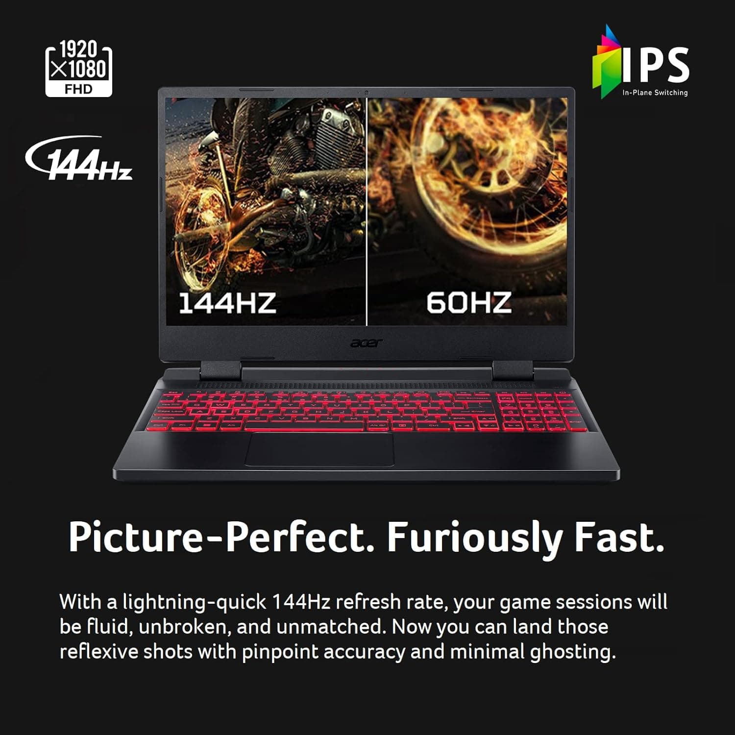 Buy Acer,Acer Nitro 5 Gaming Laptop - 15.6" FHD 144Hz, Intel i5-12500H, RTX 3050 Ti, 16GB DDR4, 512GB SSD, Wi-Fi 6, Black - Gadcet UK | UK | London | Scotland | Wales| Ireland | Near Me | Cheap | Pay In 3 | Laptops