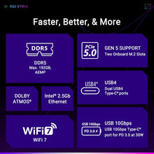 ASUS ROG Strix X870-A Gaming WiFi Motherboard (ATX) – AMD AM5 Socket, Supports Ryzen 9000 / 8000 / 7000 Series Processors, DDR5, PCIe 5.0, WiFi 7, USB4