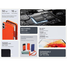 Buy Nothing,CMF Phone 1 8GB RAM, 128GB Storage - Unlocked, 50MP Sony Camera, 6.67" Super AMOLED, Nothing OS 2.6 - Orange - Gadcet UK | UK | London | Scotland | Wales| Near Me | Cheap | Pay In 3 | Mobile & Smart Phones