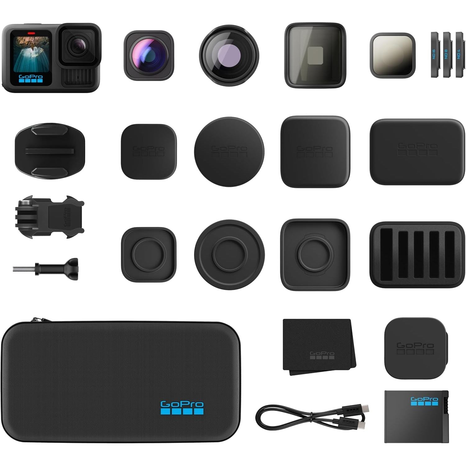 Buy GoPro,GoPro HERO13 Black + HB-Series Lens Collection – Macro, Ultra-Wide, ND Filters, Anamorphic Lens & Case - Gadcet UK | UK | London | Scotland | Wales| Near Me | Cheap | Pay In 3 | Action Digital Cameras