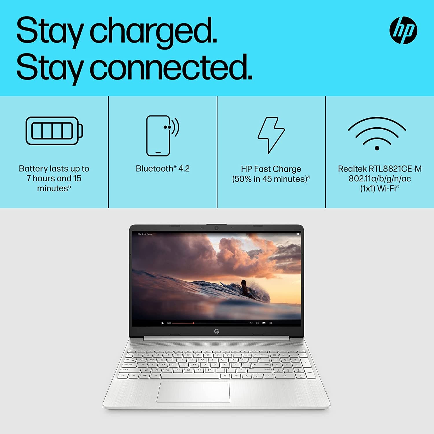 Buy HP,HP Laptop PC 15s-fq2015sa | Intel Core i3-1115G4 Processor | 8GB RAM | 256GB SSD | 15.6 inch Full HD 16:9 display | Microsoft Windows 11 Home OS | Natural Silver - Gadcet.com | UK | London | Scotland | Wales| Ireland | Near Me | Cheap | Pay In 3 | Laptops