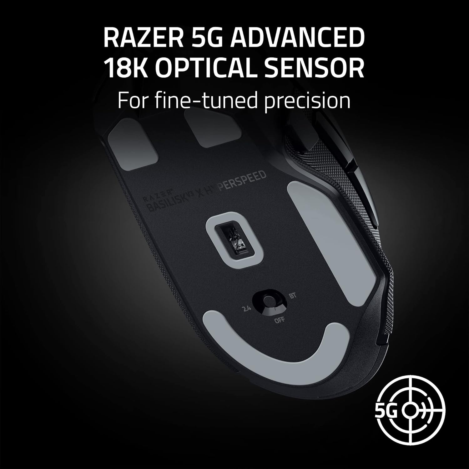 Buy Razer,Razer Basilisk V3 X HyperSpeed Wireless Gaming Mouse – 18K DPI Sensor, 9 Customisable Controls, Chroma RGB, Black - Gadcet UK | UK | London | Scotland | Wales| Near Me | Cheap | Pay In 3 | Mice & Trackballs