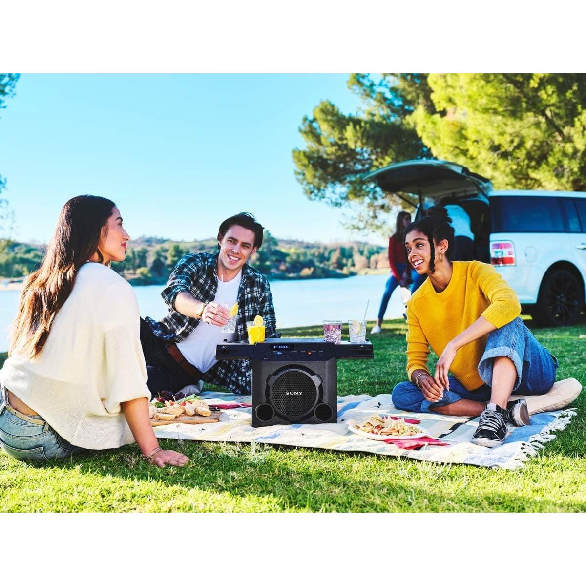 Buy Sony,Sony GTK-PG10, Outdoor Speaker. One Box Music System, with Built in Battery and Foldable Table Top Panel - Splashproof GTKPG10.CEL - Gadcet UK | UK | London | Scotland | Wales| Ireland | Near Me | Cheap | Pay In 3 | Bluetooth Speakers