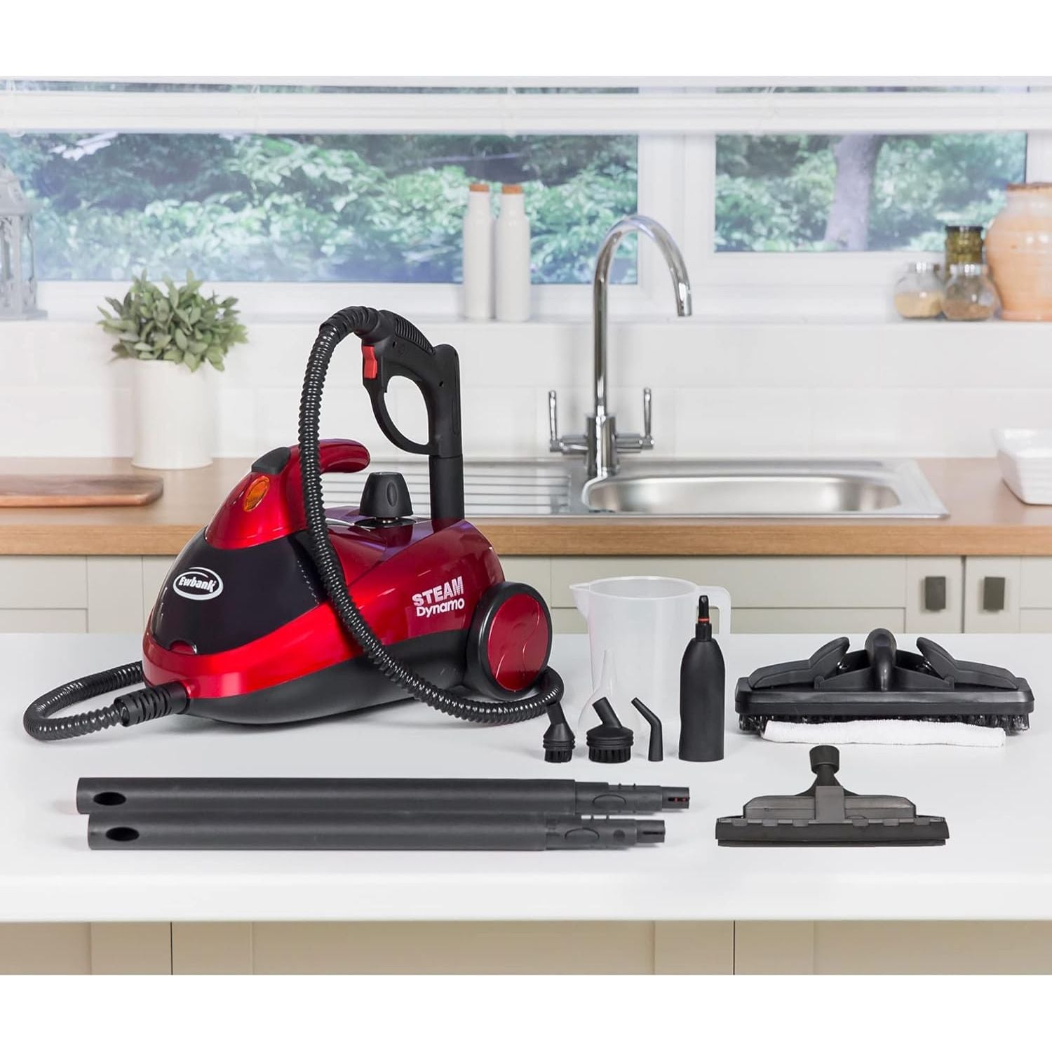 Buy Ewbank,Ewbank SC1000 Dynamo Steam Cleaner & Sanitiser - Eliminates 99.9% of Viruses & Bacteria, Multiple Attachments for Floors, Carpets, Upholstery & Windows - Gadcet UK | UK | London | Scotland | Wales| Near Me | Cheap | Pay In 3 | Vaccum Cleaner