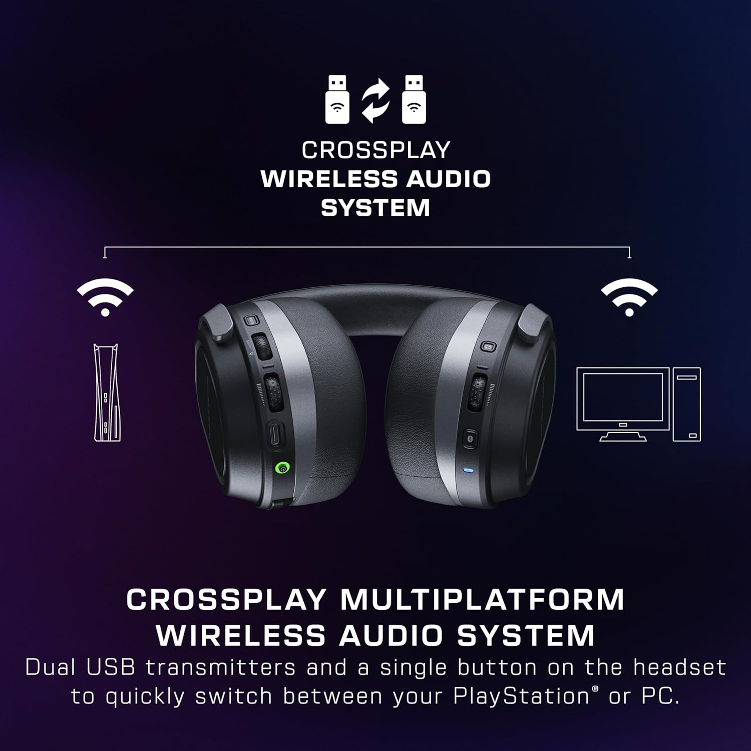 Buy Turtle Beach,Turtle Beach Stealth 700 Wireless Gaming Headset – Black – 80hr Battery, Bluetooth, Dual Transmitters, 60mm Speakers – For PS5, PS4, PC & Mobile - Gadcet UK | UK | London | Scotland | Wales| Near Me | Cheap | Pay In 3 | Headphones & Headsets