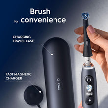 Oral-B iO9 Electric Toothbrush – 7 Modes, App Connected, 1 Brush Head, Travel Case, 2-Pin UK Plug, Black