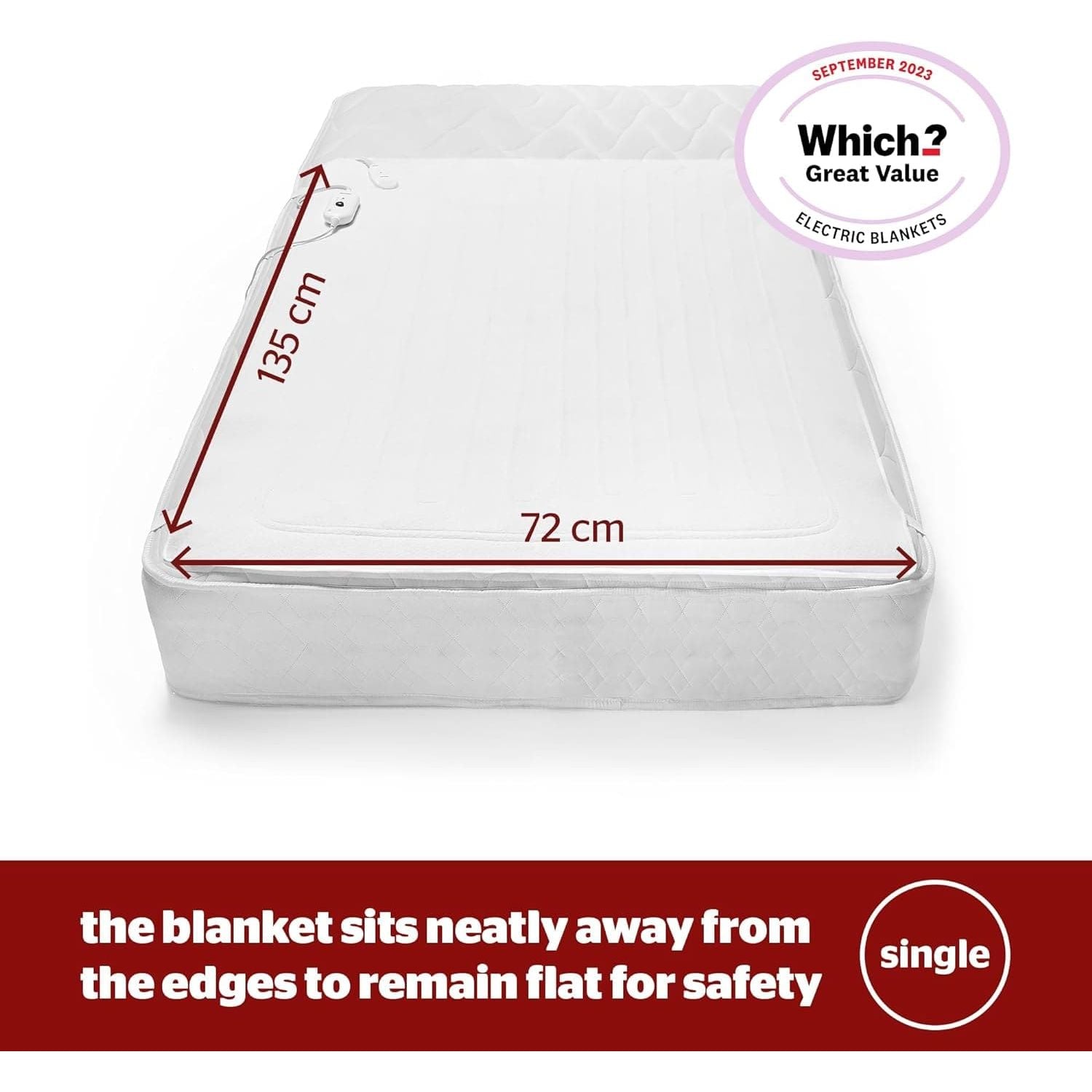Buy Silentnight,Silentnight Comfort Control Electric Blanket - Overheat Protection and Easy Fit Straps - Machine Washable - Single 135x72cm - Gadcet UK | UK | London | Scotland | Wales| Ireland | Near Me | Cheap | Pay In 3 | House