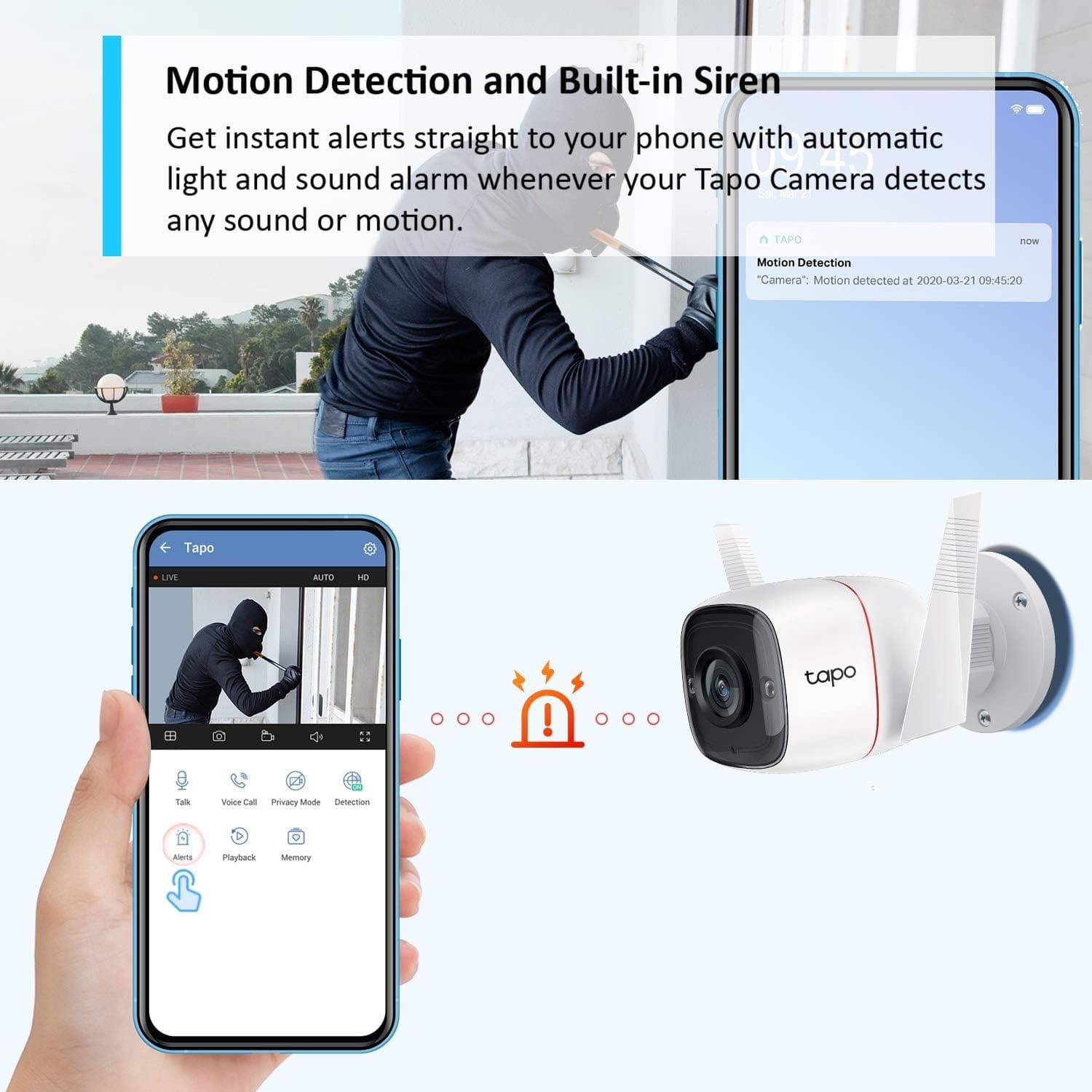 Buy TP-Link,Tapo 2K Wireless Outdoor Security Camera, Motion Detection, IP66 Weatherproof, Built-in Siren, 2-way Audio, 3MP, Night Vision, Cloud &SD Card Storage, Works with Alexa & Google Home (Tapo C310) - Gadcet UK | UK | London | Scotland | Wales| Near Me | Cheap | Pay In 3 | Security Monitors & Recorders