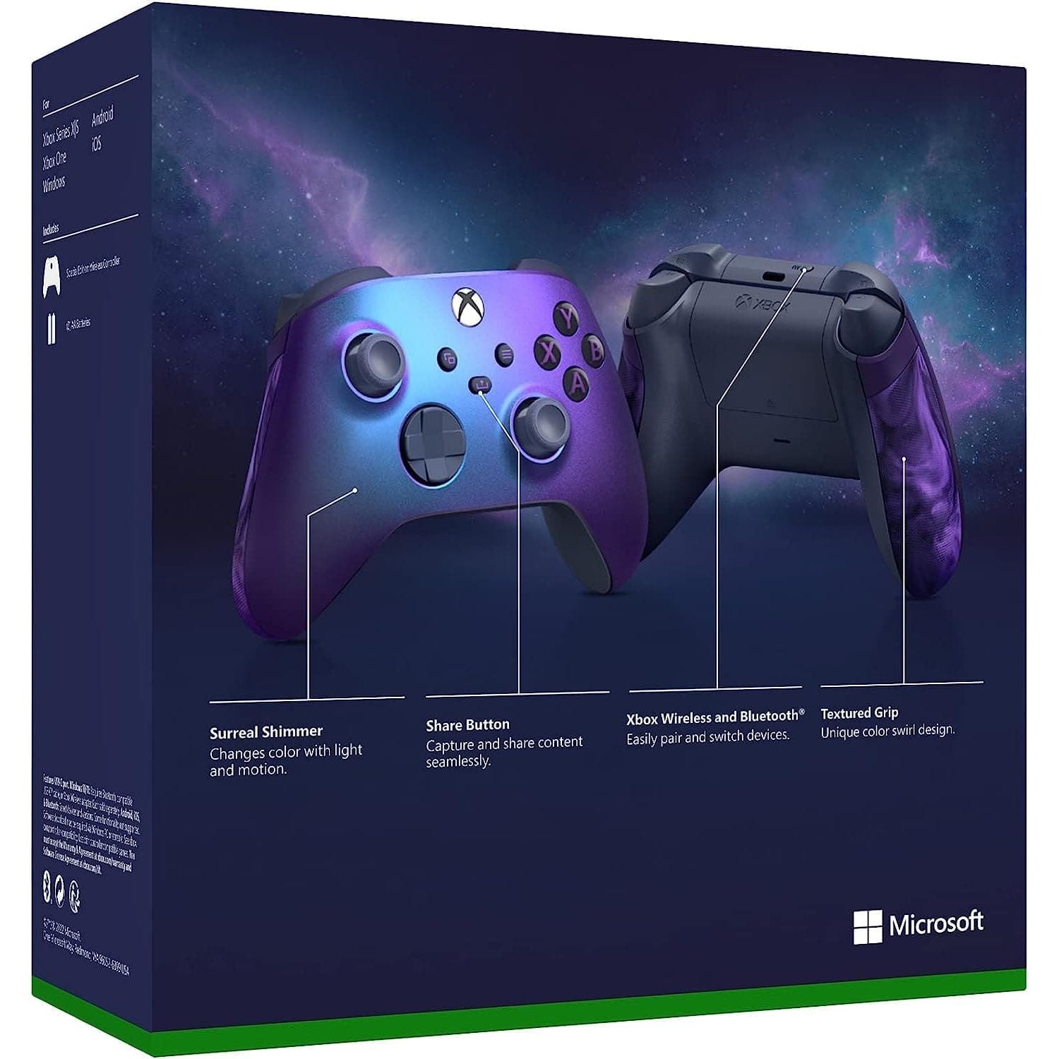 Buy Microsoft,Microsoft Xbox Wireless Controller – Stellar Shift Special Edition - Gadcet.com | UK | London | Scotland | Wales| Ireland | Near Me | Cheap | Pay In 3 | Game Controllers