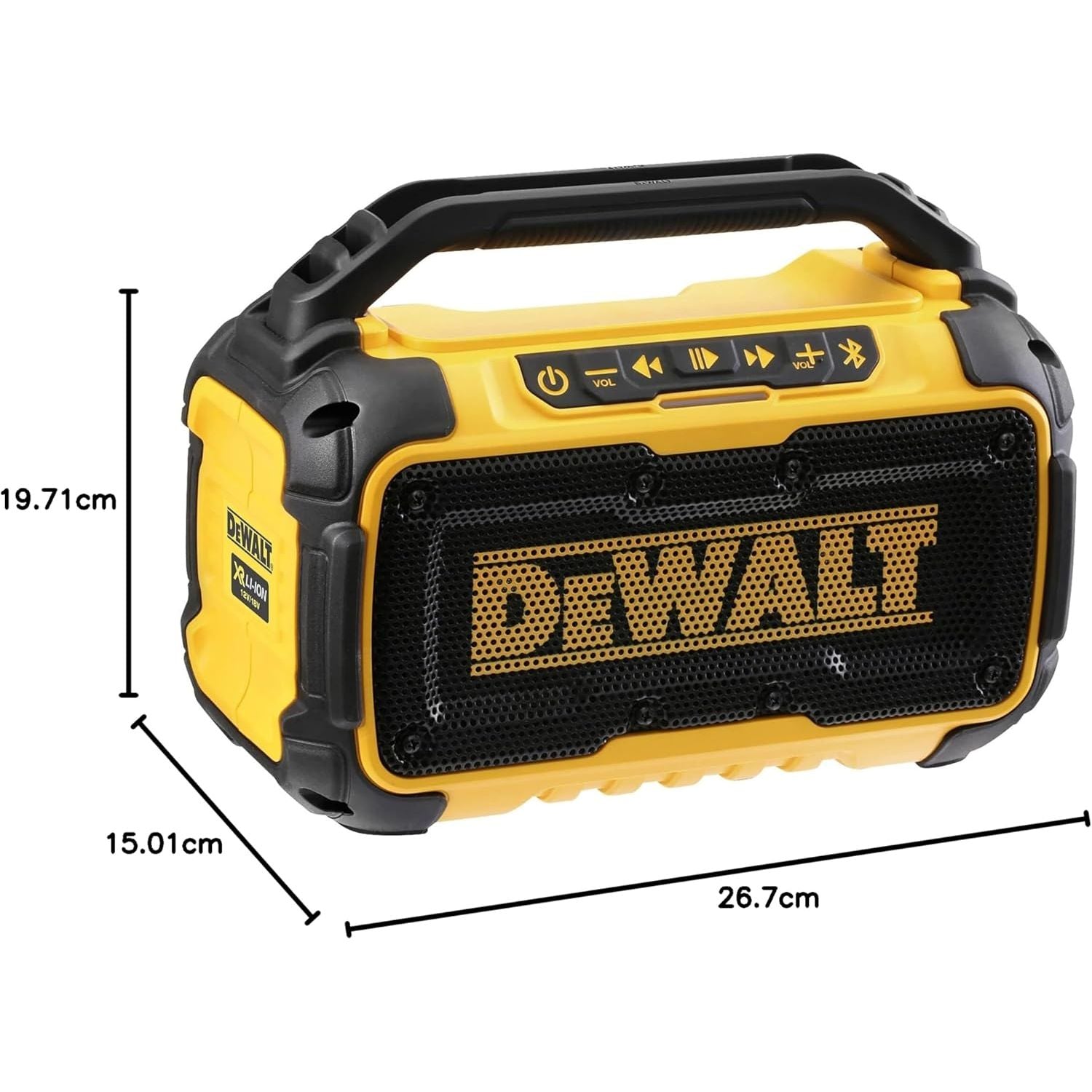 Buy DeWALT,DeWalt DCR011-XJ Bluetooth® Speaker: Professional High-Fidelity Site Audio for XR Li-ion Systems - Gadcet UK | UK | London | Scotland | Wales| Near Me | Cheap | Pay In 3 | Portable Bluetooth Speaker