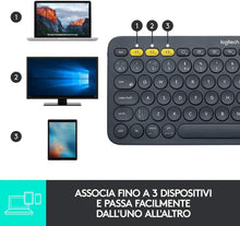 Buy Logitech,Logitech K380 Multi-Device Bluetooth Keyboard - Dark Grey - Gadcet UK | UK | London | Scotland | Wales| Ireland | Near Me | Cheap | Pay In 3 | Keyboards