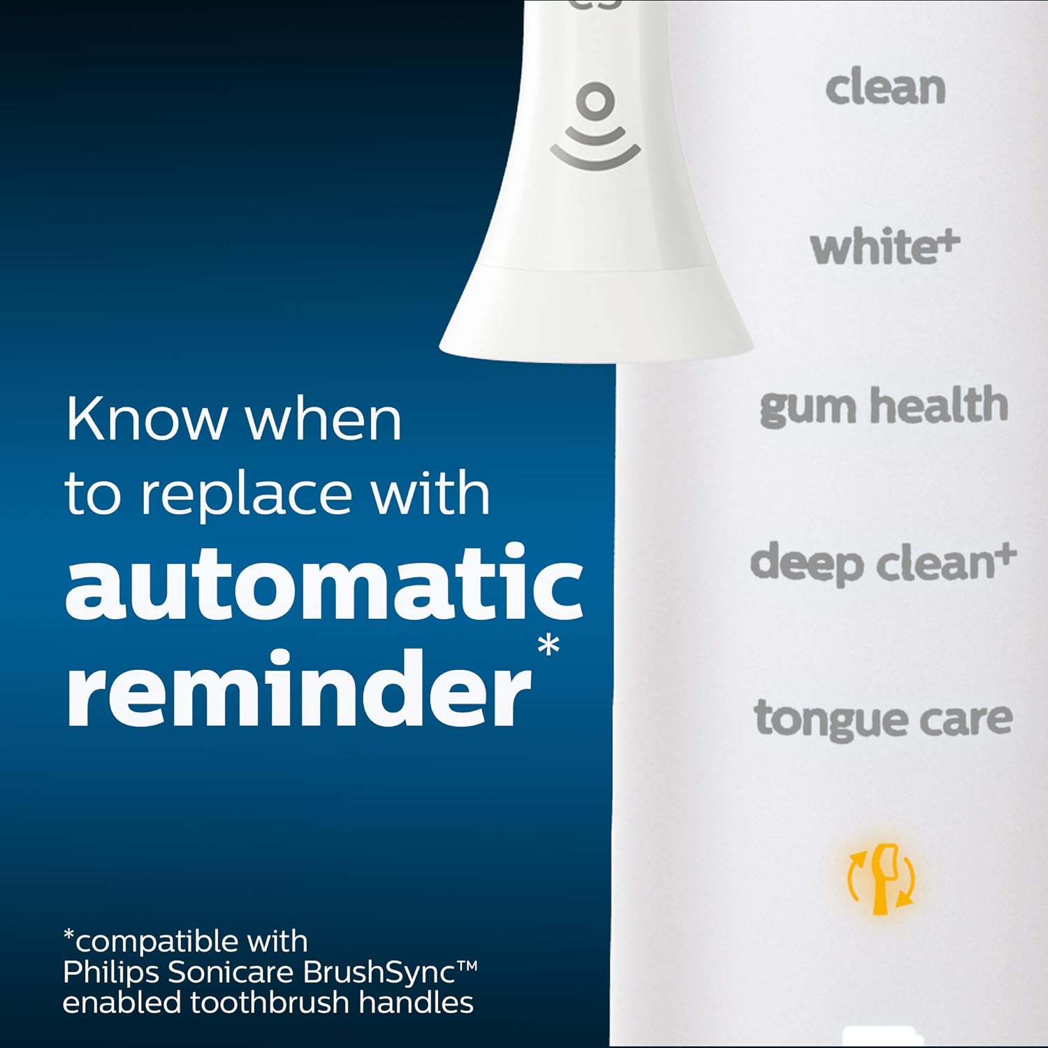 Buy Philips,Philips Sonicare Optimal Plaque Control Replacement Heads, BrushSync, 3-Pack - White (HX9023/65) - Gadcet UK | UK | London | Scotland | Wales| Near Me | Cheap | Pay In 3 | Toothbrushes