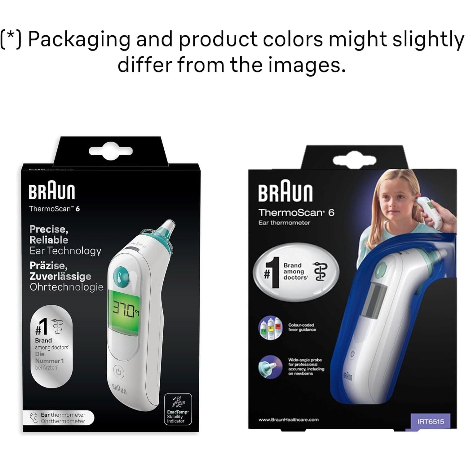 Buy Braun,Braun ThermoScan 6 Ear thermometer | Colour-coded Display | ExacTemp Stability Indicator | Digital Display | Baby and Infant Friendly | No.1 Brand Among Doctors1 - Gadcet UK | UK | London | Scotland | Wales| Near Me | Cheap | Pay In 3 | Health & Beauty