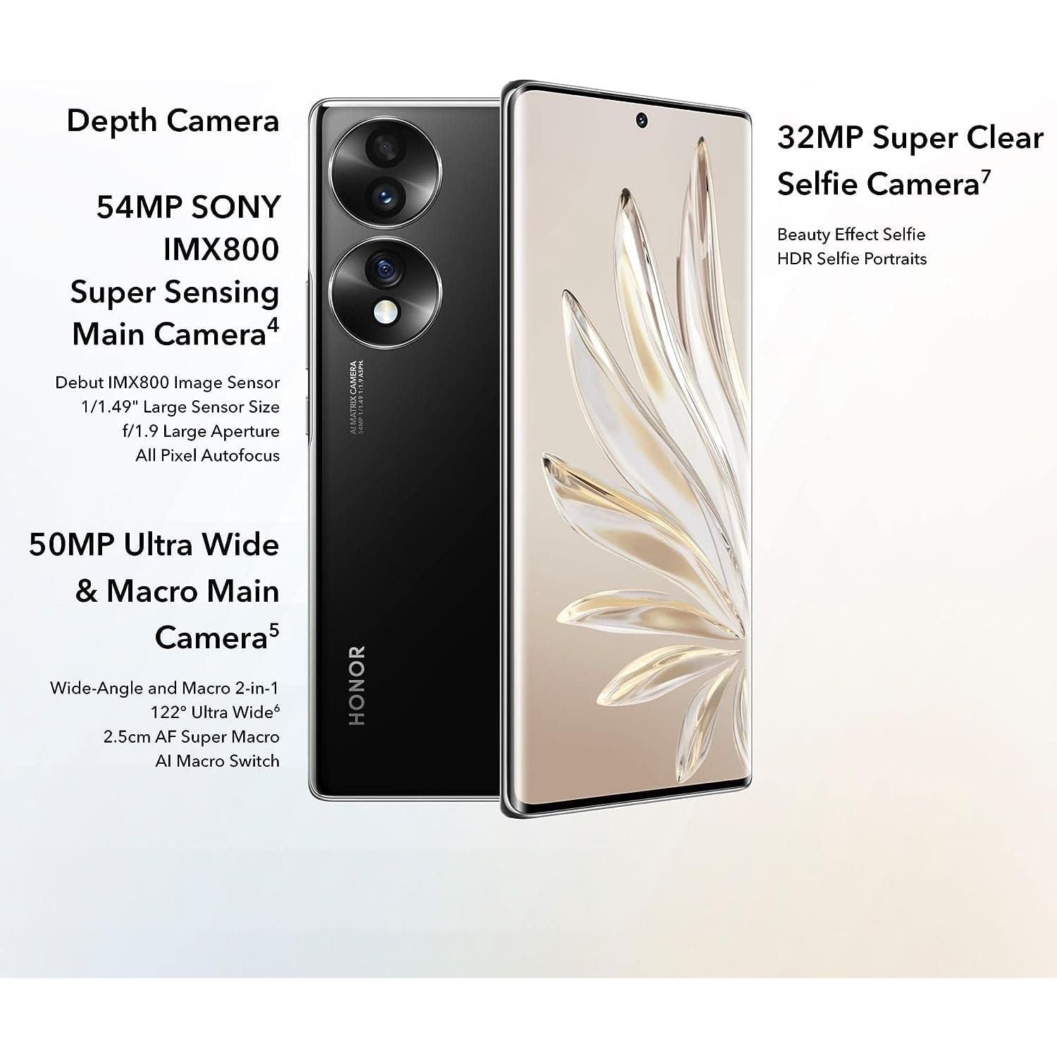 Buy Honor,HONOR 70 Smartphone, Mobile Phone 5G 8+256GB 54MP - Midnight Black - Gadcet.com | UK | London | Scotland | Wales| Ireland | Near Me | Cheap | Pay In 3 | Mobile Phone