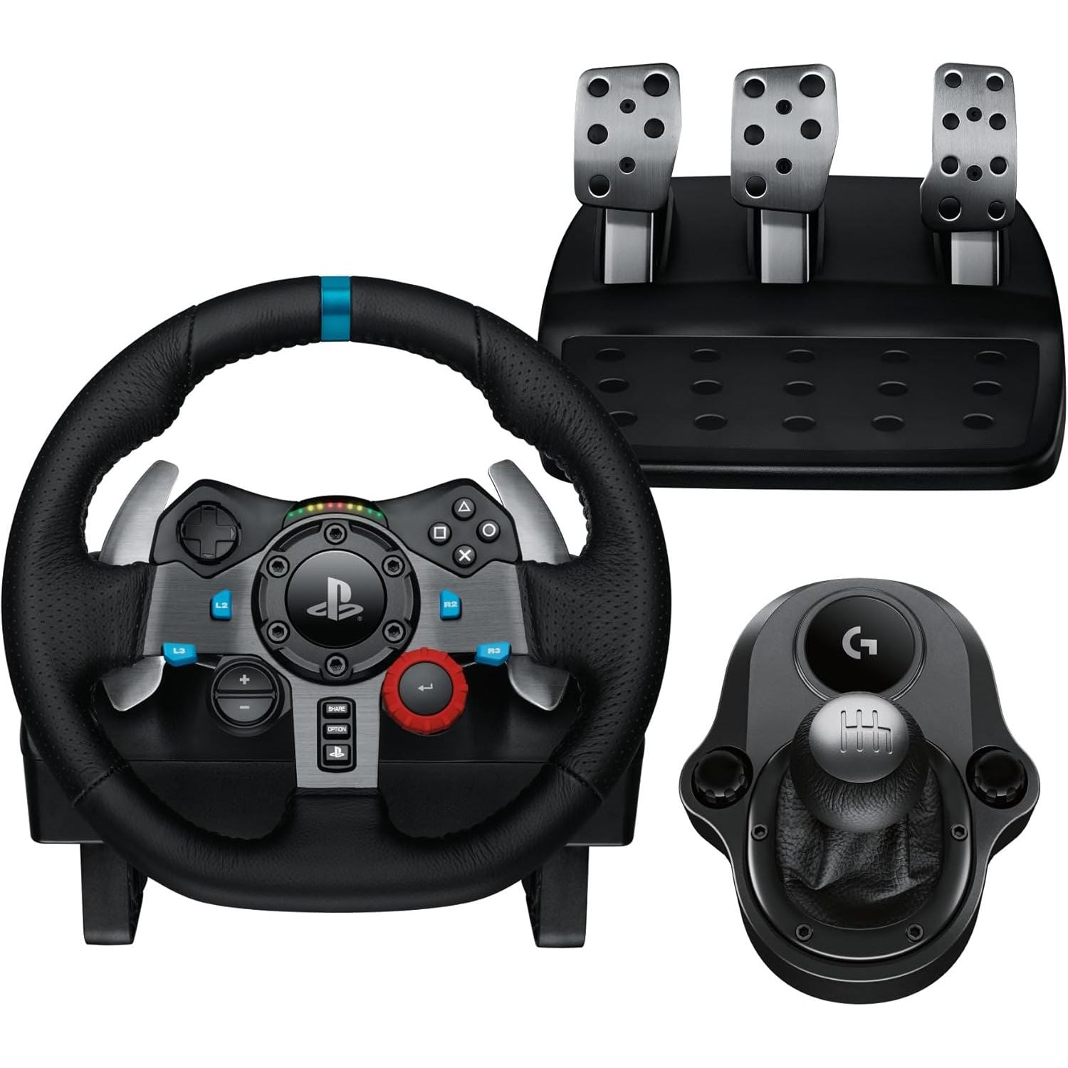 Logitech G29 SE Driving Force Racing Wheel, Pedals & 6-Speed Shifter – Dual-Motor Force Feedback, 900° Rotation – PS5, PS4 & PC