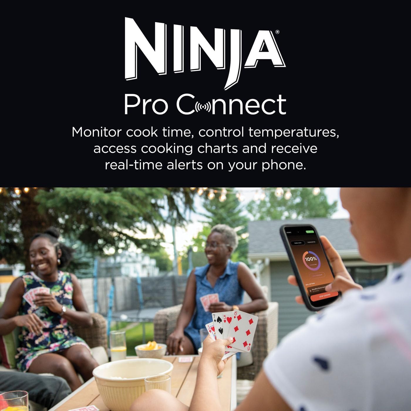 Buy Ninja,Ninja Woodfire Pro Connect XL Electric BBQ Grill and Smoker – App Control, Digital Probe, 7‑in‑1 Outdoor Grill & Air Fryer with Woodfire Pellets (Blue & Black, OG901UK) - Gadcet UK | UK | London | Scotland | Wales| Near Me | Cheap | Pay In 3 | Outdoor Grills