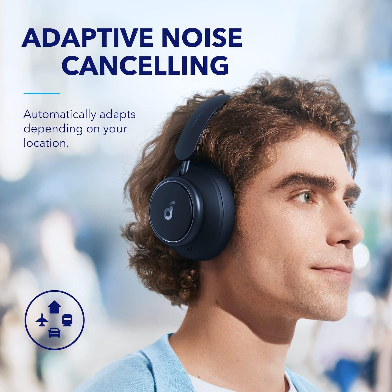 Buy soundcore,soundcore by Anker Space Q45 Adaptive Noise Cancelling Headphones, Blue - Gadcet UK | UK | London | Scotland | Wales| Near Me | Cheap | Pay In 3 | Headphones