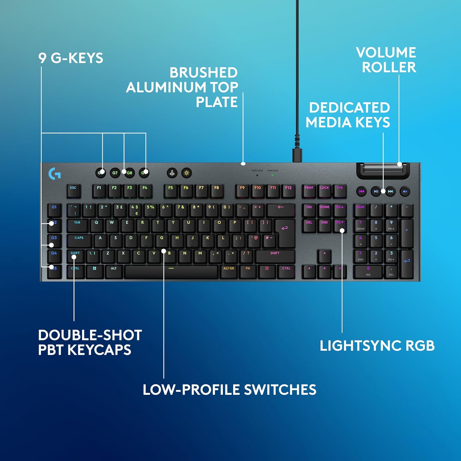 Buy Logitech,Logitech G915 X Wired Mechanical Gaming Keyboard – Low-Profile, GL Brown Switches, RGB, UK QWERTY, Black - Gadcet UK | UK | London | Scotland | Wales| Near Me | Cheap | Pay In 3 | Keyboards