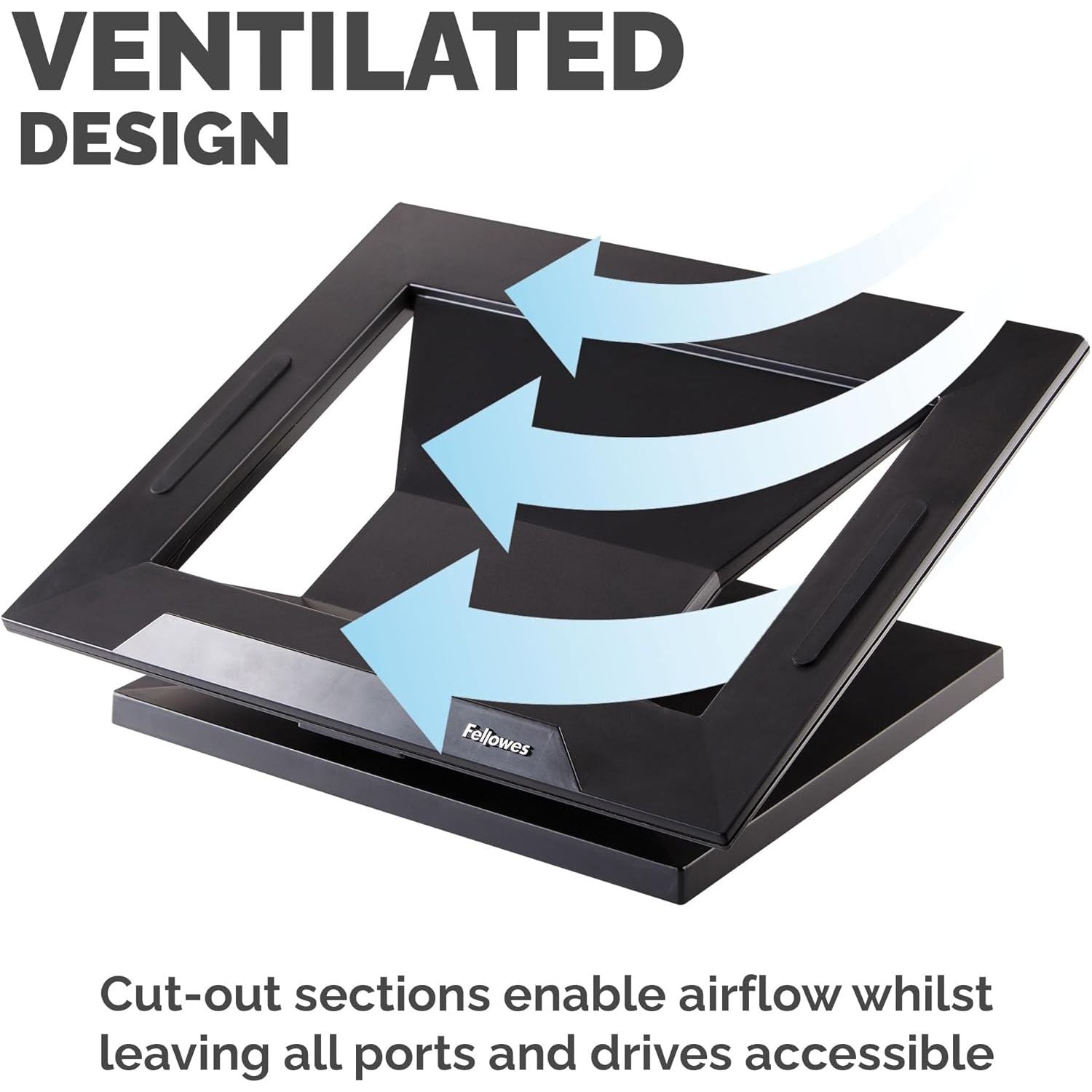 Buy FELLOWES,Fellowes Designer Suites Laptop Riser - Adjustable Ergonomic Stand for Laptops - Gadcet UK | UK | London | Scotland | Wales| Near Me | Cheap | Pay In 3 | RAIS