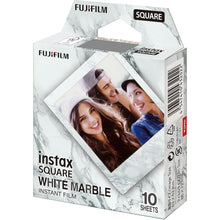 Fujifilm instax SQUARE Instant Film – White Marble Border, 10 Shot Pack