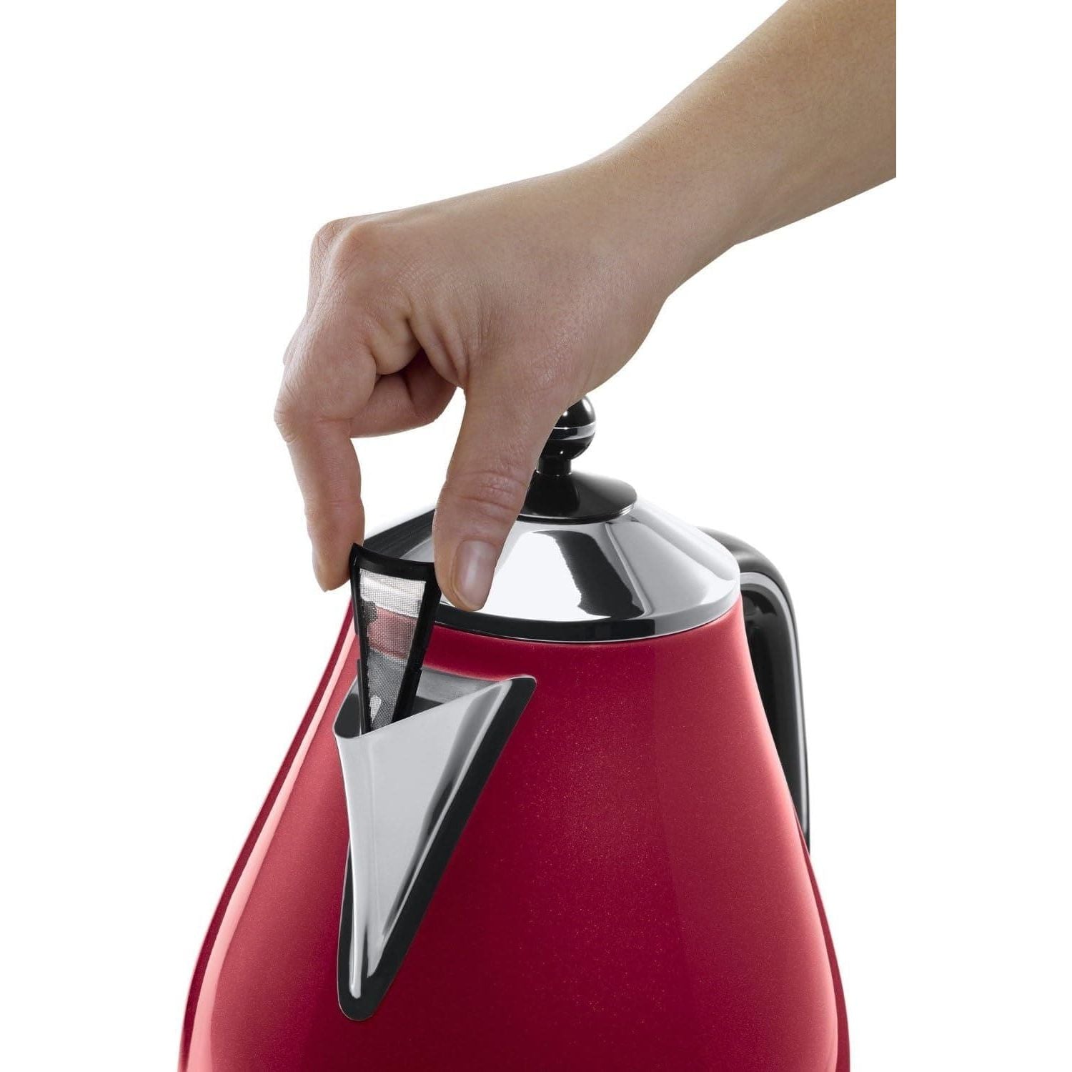 Buy De'Longhi,De'Longhi Icona Micalite KBOM3001R Kettle - Red - Gadcet UK | UK | London | Scotland | Wales| Near Me | Cheap | Pay In 3 | Electric Kettles