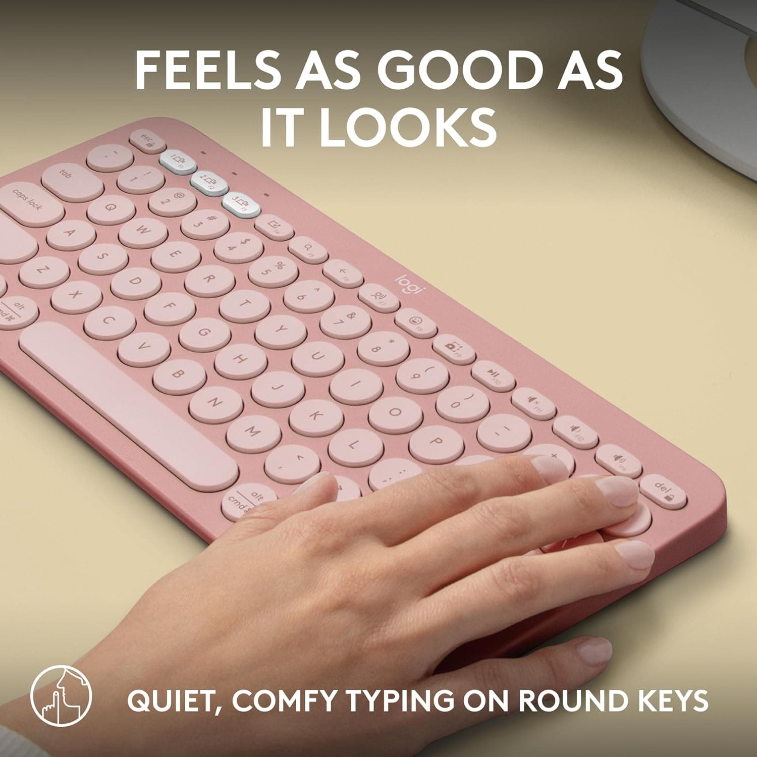 Buy Logitech,Logitech Pebble Keys 2 K380s, Multi-Device Bluetooth Wireless Keyboard with Customisable Shortcuts,Slim and Portable, Easy-Switch for Windows/macOS/iPadOS/Android/Chrome OS, QWERTY UK Layout, Rose - Gadcet UK | UK | London | Scotland | Wales| Ireland | Near Me | Cheap | Pay In 3 | Keyboards