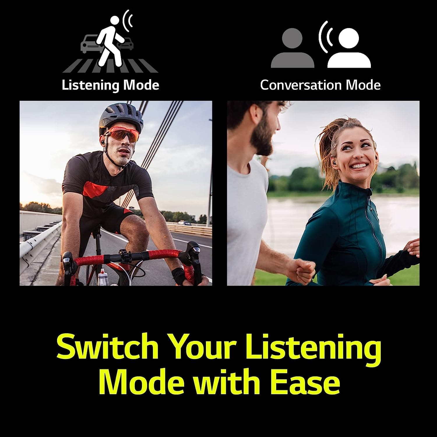 Buy LG,LG TONE Free Fit - Black - Gadcet.com | UK | London | Scotland | Wales| Ireland | Near Me | Cheap | Pay In 3 | Earphones