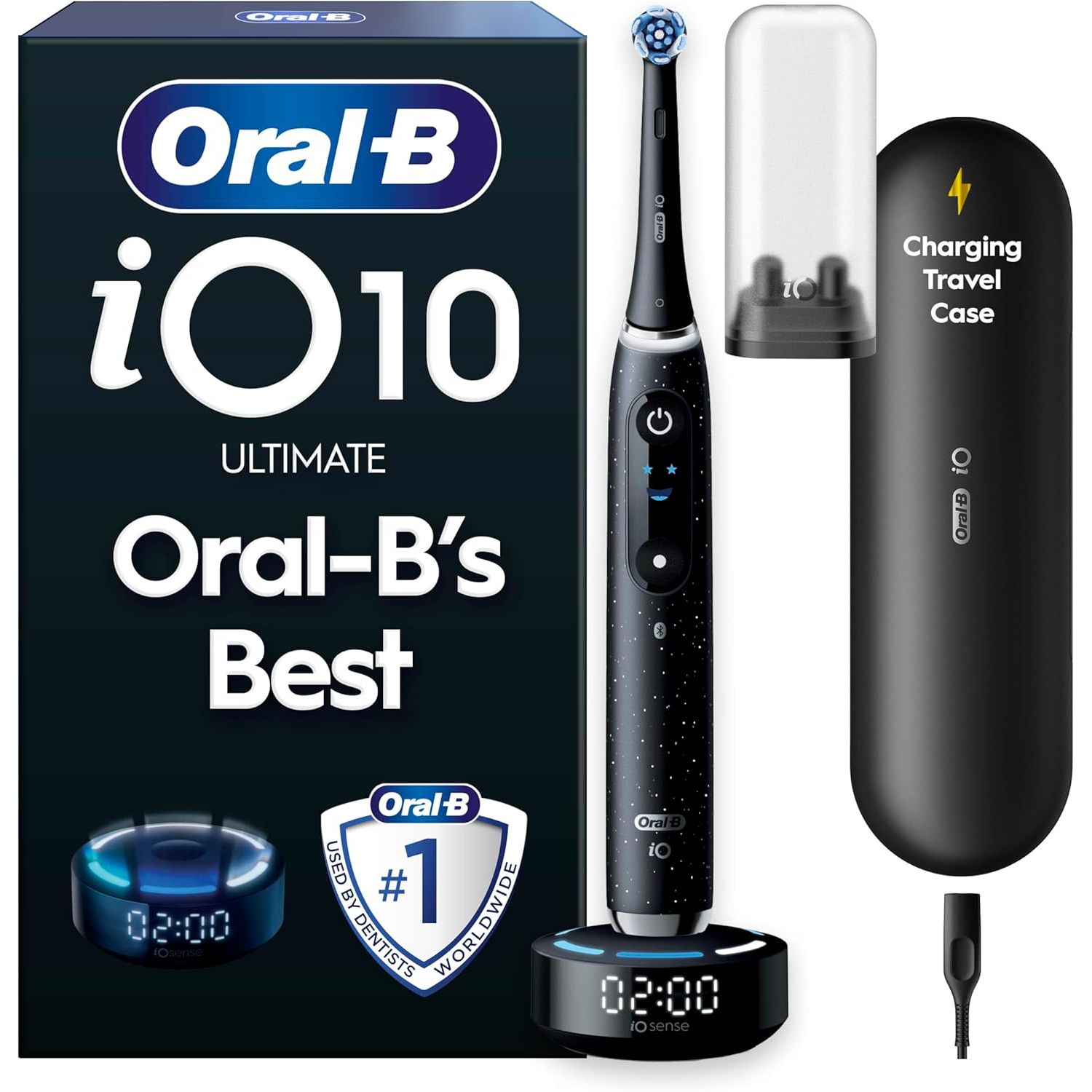 Buy Oral-B,Oral-B iO10 Smart Electric Toothbrush - Cosmic Black - Gadcet UK | UK | London | Scotland | Wales| Near Me | Cheap | Pay In 3 | Electric Toothbrushes