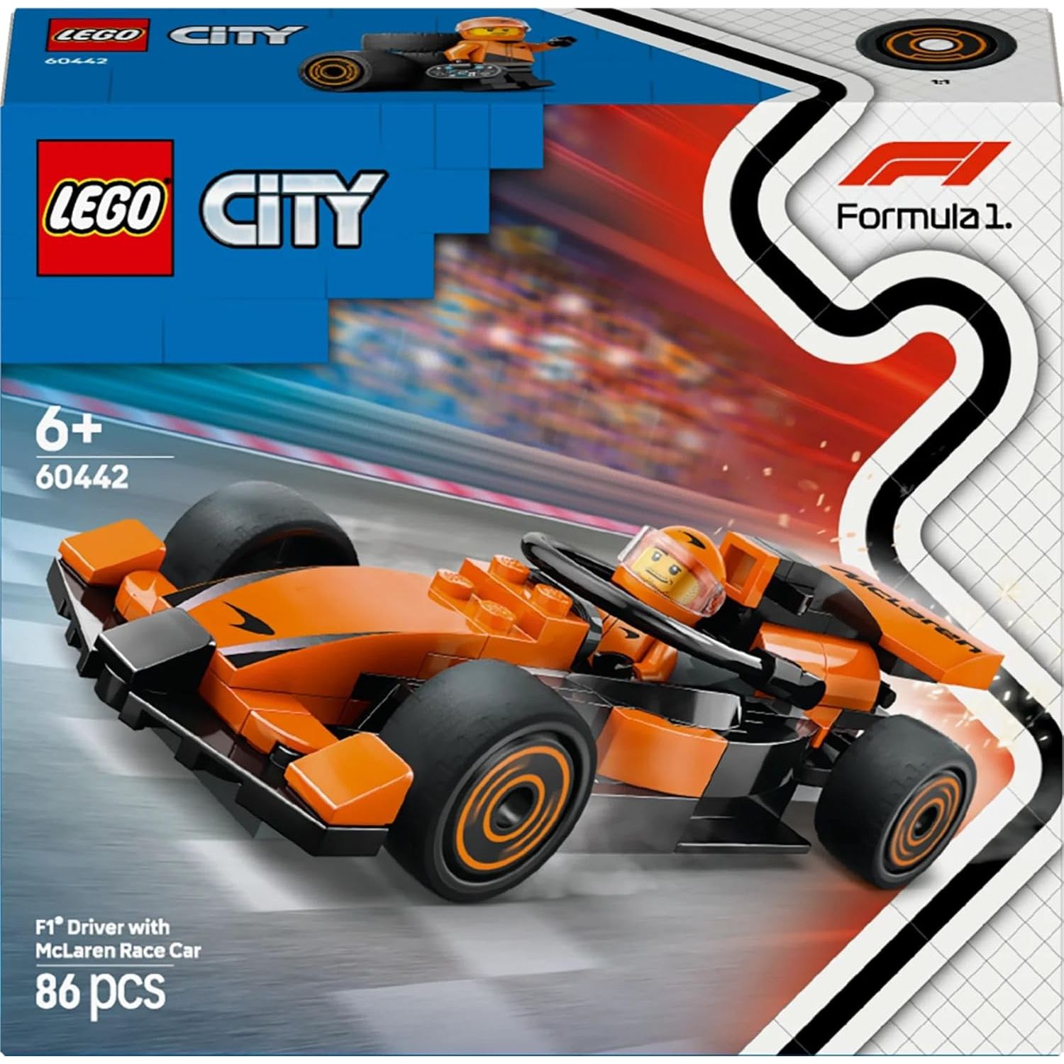Buy LEGO,LEGO City McLaren F1 Race Car (60442) – Formula 1 Building Toy with Driver Minifigure – Gift for Kids Ages 6+ & Motorsport Fans - Gadcet UK | UK | London | Scotland | Wales| Near Me | Cheap | Pay In 3 | Building Toys