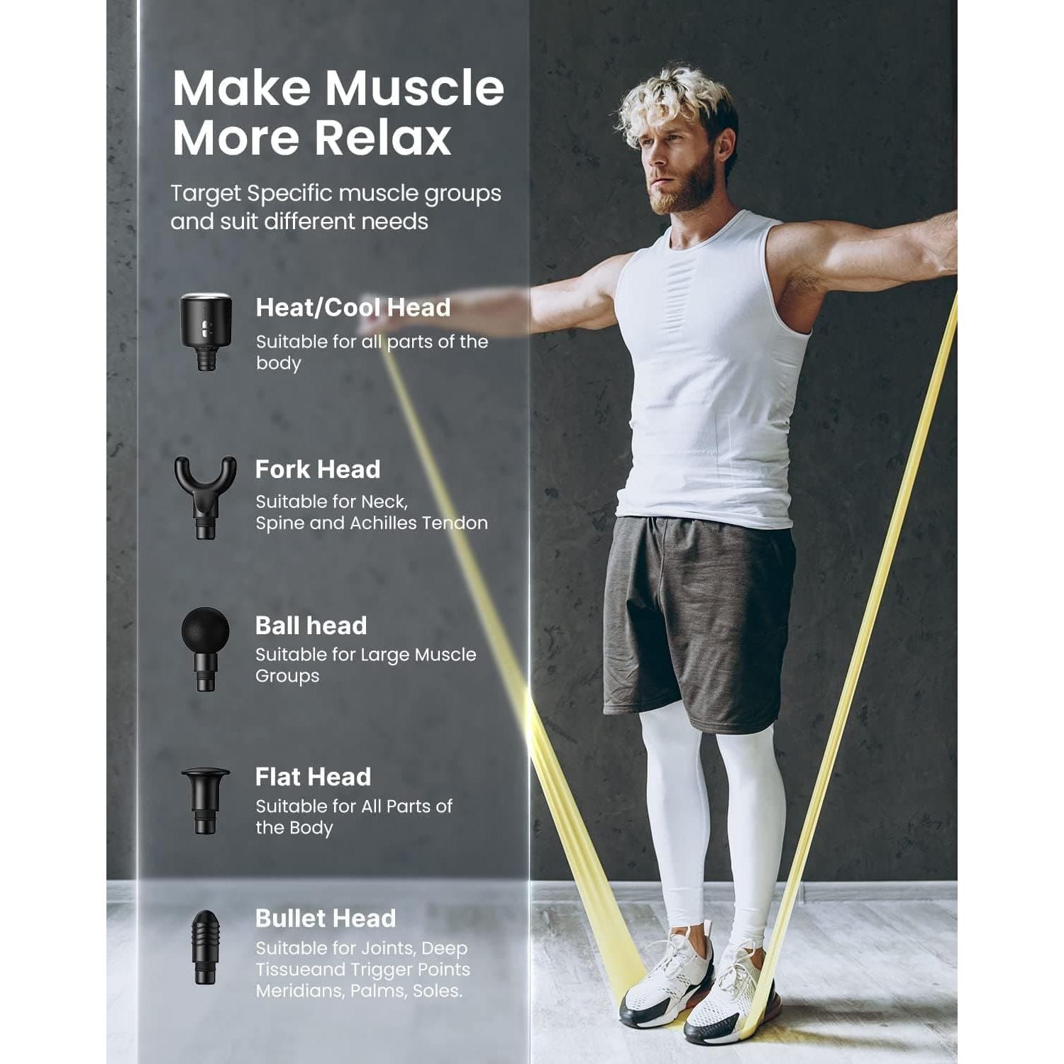 Buy RENPHO,Massage Gun Heat and Cold, RENPHO Massage Gun with Heat Cool Massage Head, Muscle Massage Gun Massager with Portable Case, for Home Office Workout Full Body Muscle Massage Relax, Black - Gadcet UK | UK | London | Scotland | Wales| Near Me | Cheap | Pay In 3 | Massage Gun