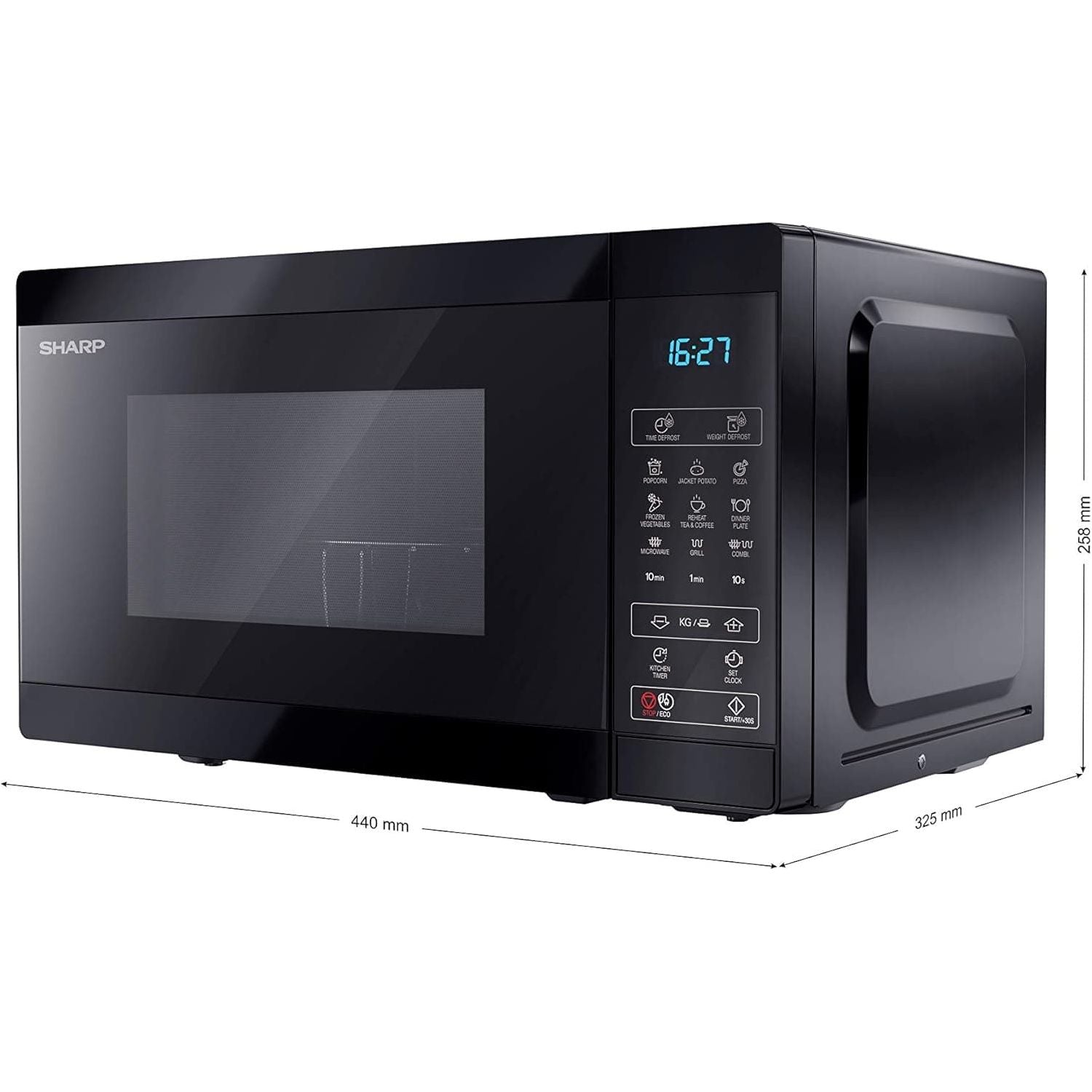Buy SHARP,SHARP YC-MG02U-B Compact 20 Litre 800W Digital Microwave with 1000W Grill- Black - Gadcet UK | UK | London | Scotland | Wales| Ireland | Near Me | Cheap | Pay In 3 | Electronics