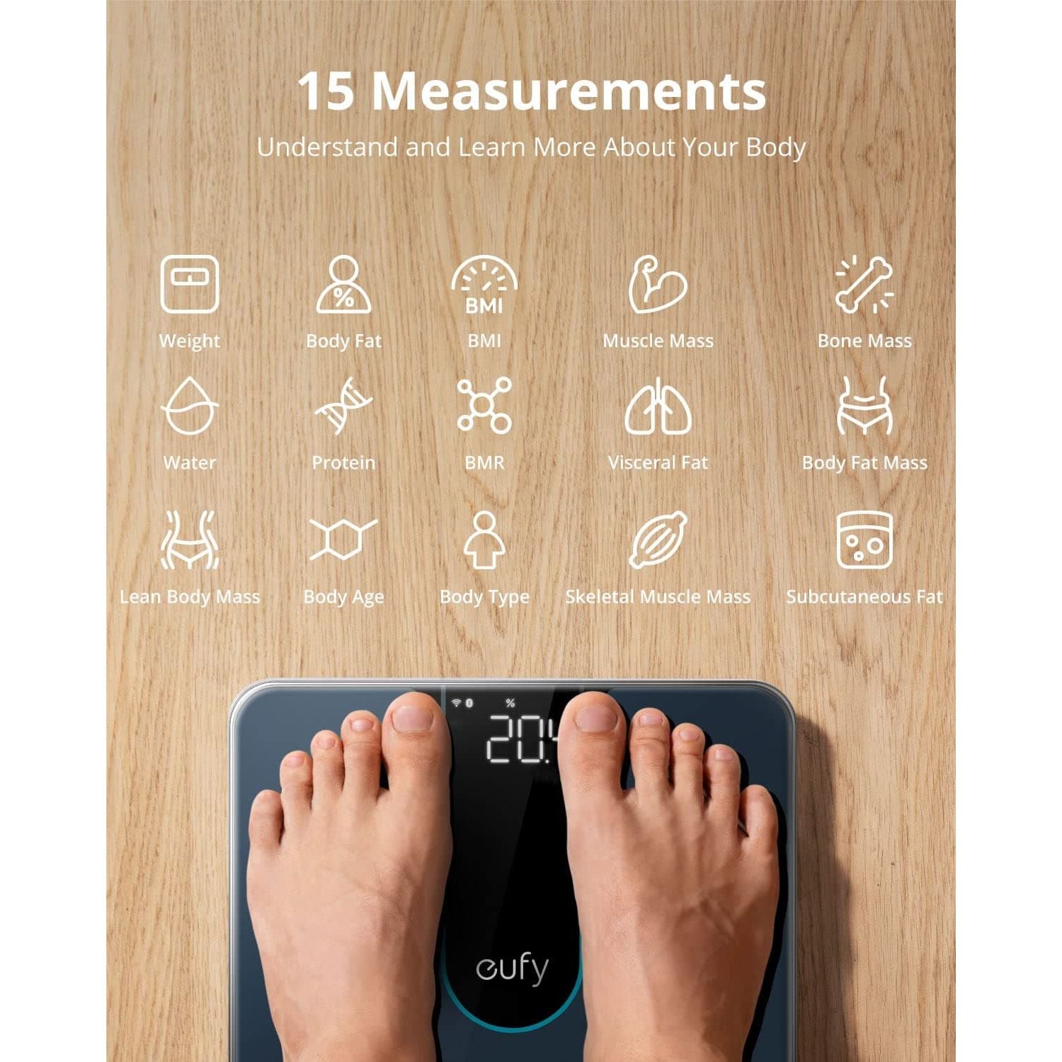 Buy eufy,eufy Smart Scale P2, Digital Bathroom Scale with Wi-Fi, Bluetooth, IPX5 Waterproof - Gadcet UK | UK | London | Scotland | Wales| Ireland | Near Me | Cheap | Pay In 3 | Smart Scale